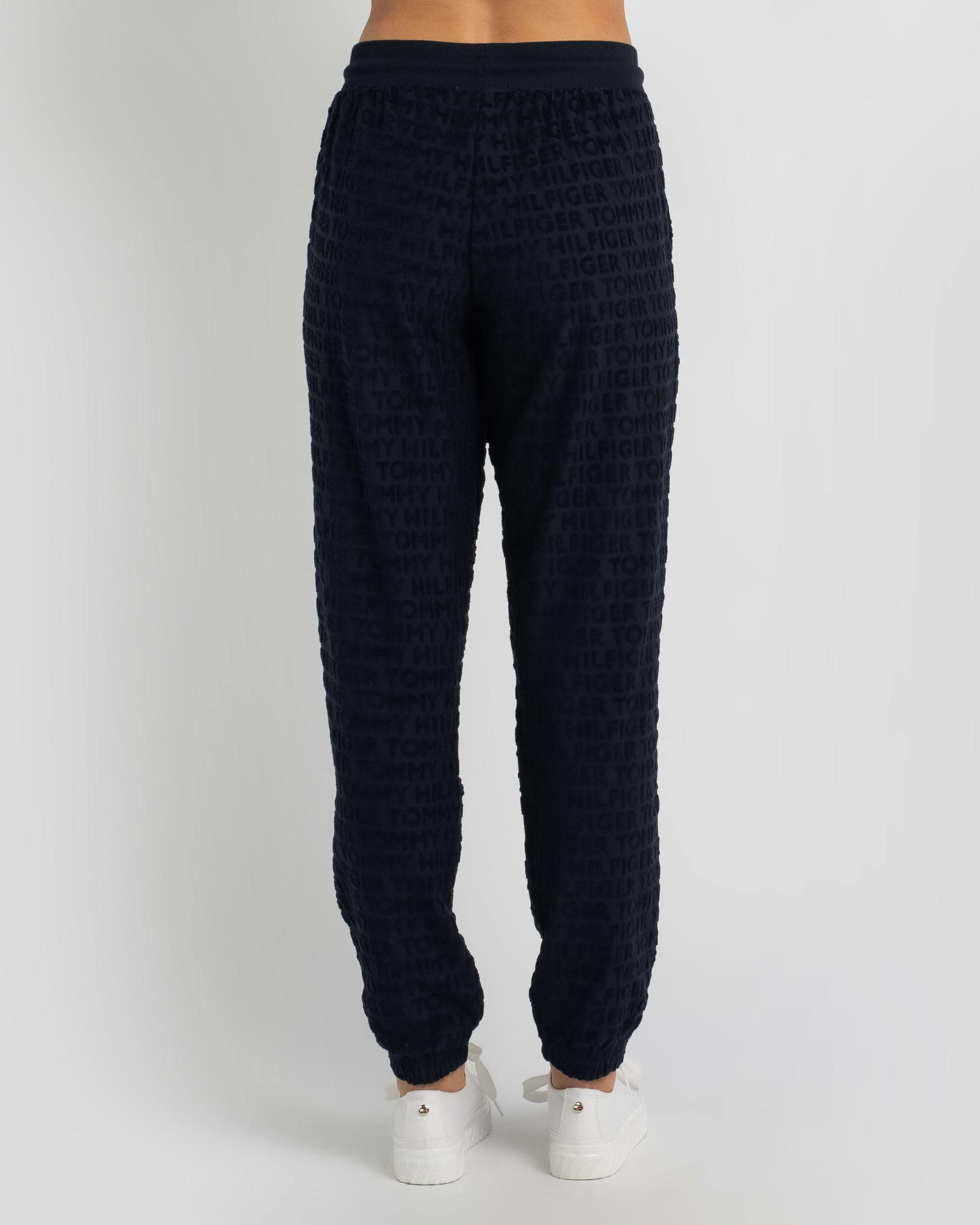 towelling jogging bottoms