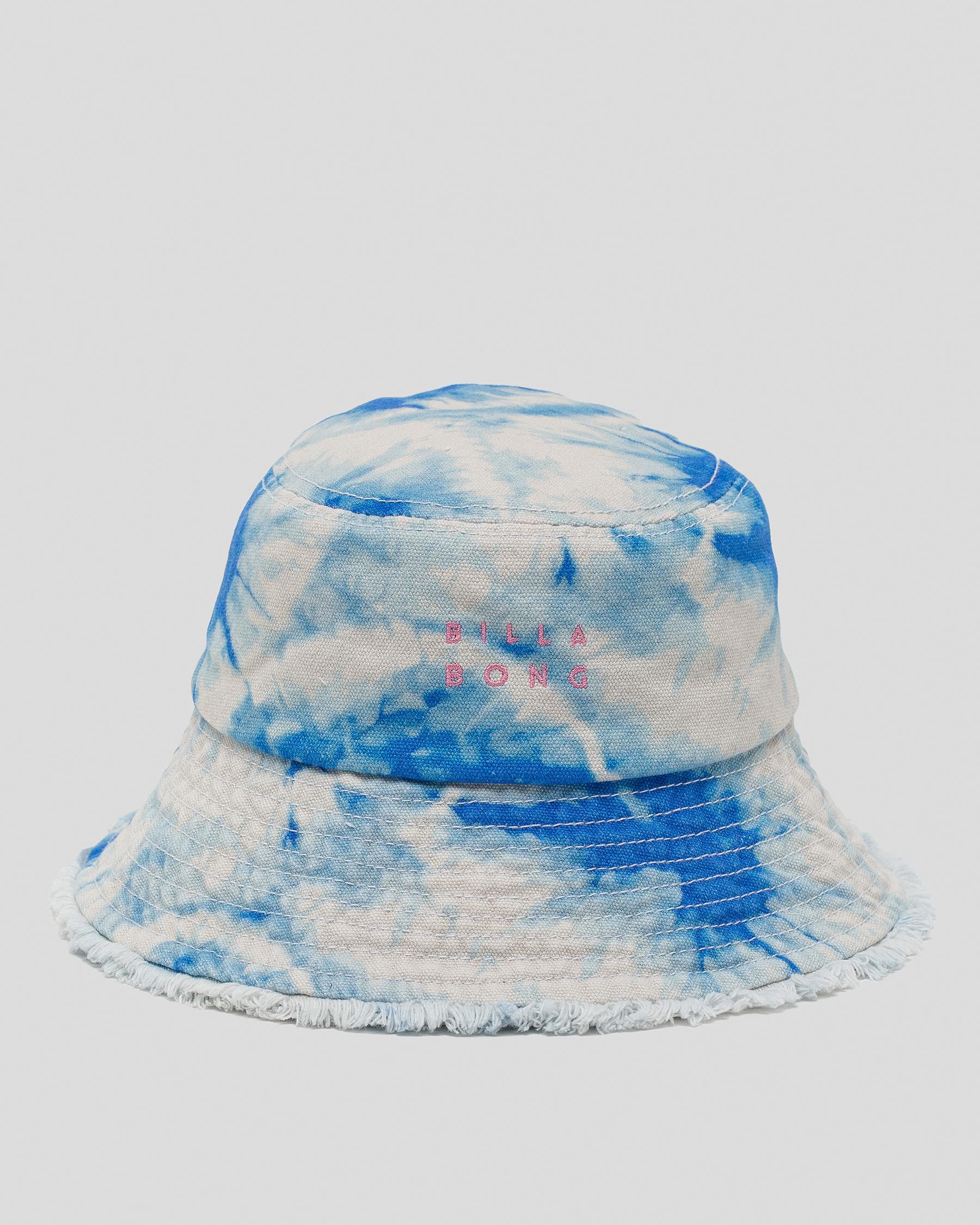 Shop Billabong Girls' Beached Blue Bucket Hat In Blue - Fast Shipping ...