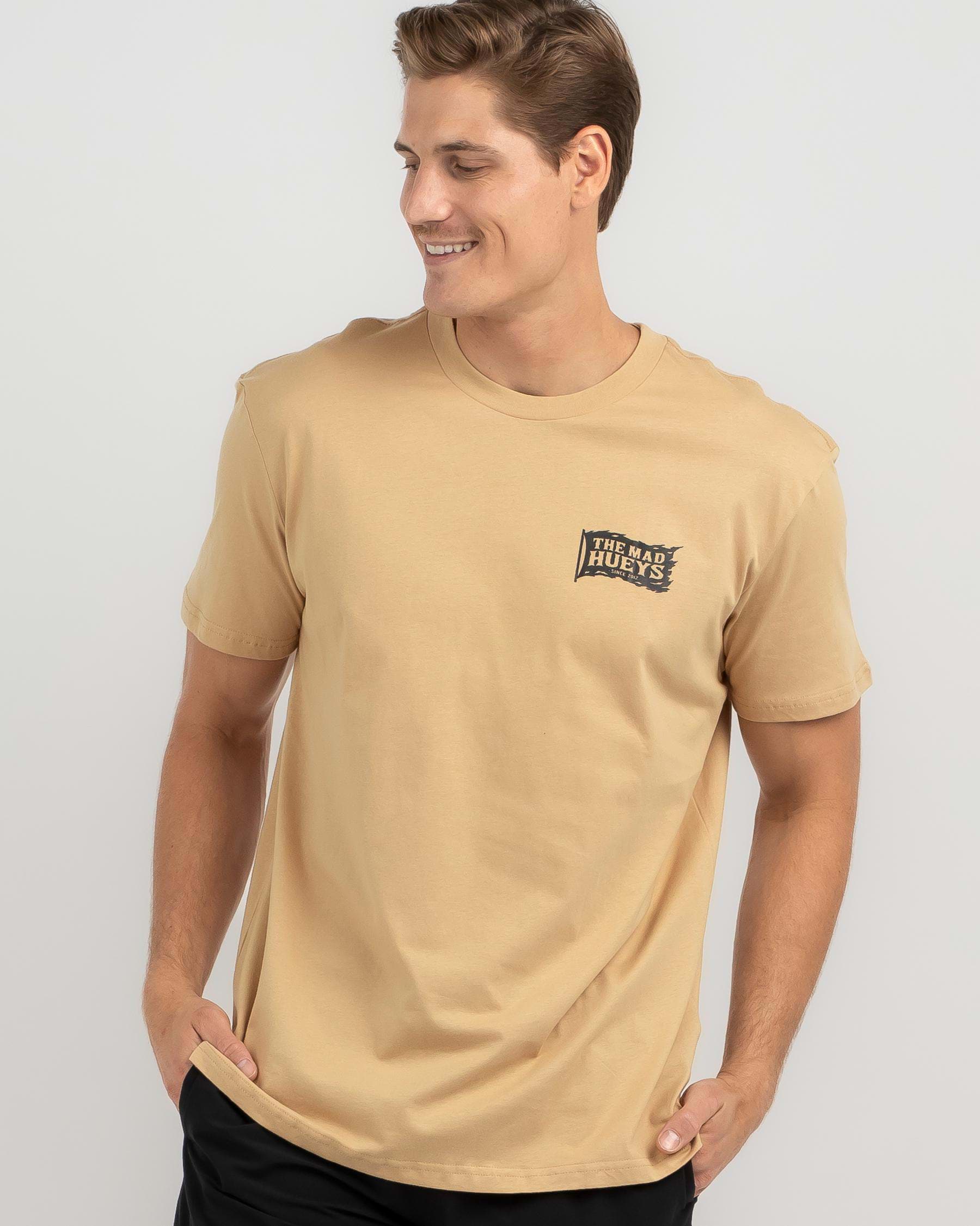 Shop The Mad Hueys Captain Cooked T-Shirt In Tan - Fast Shipping & Easy ...