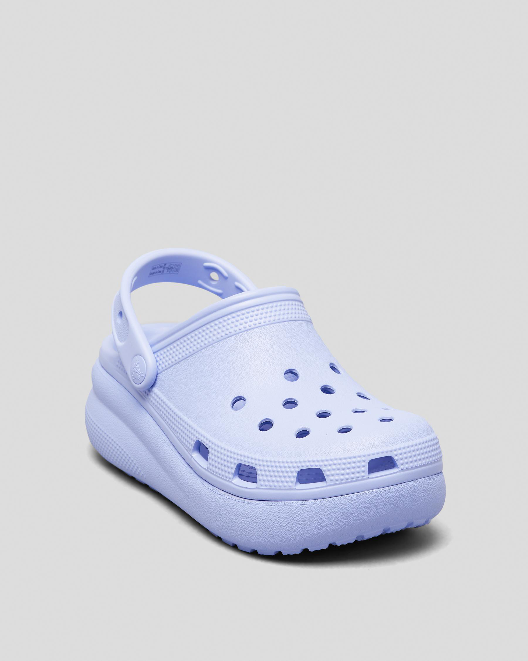 Shop Crocs Kids' Classic Cutie Clogs In Moon Jelly - Fast Shipping ...