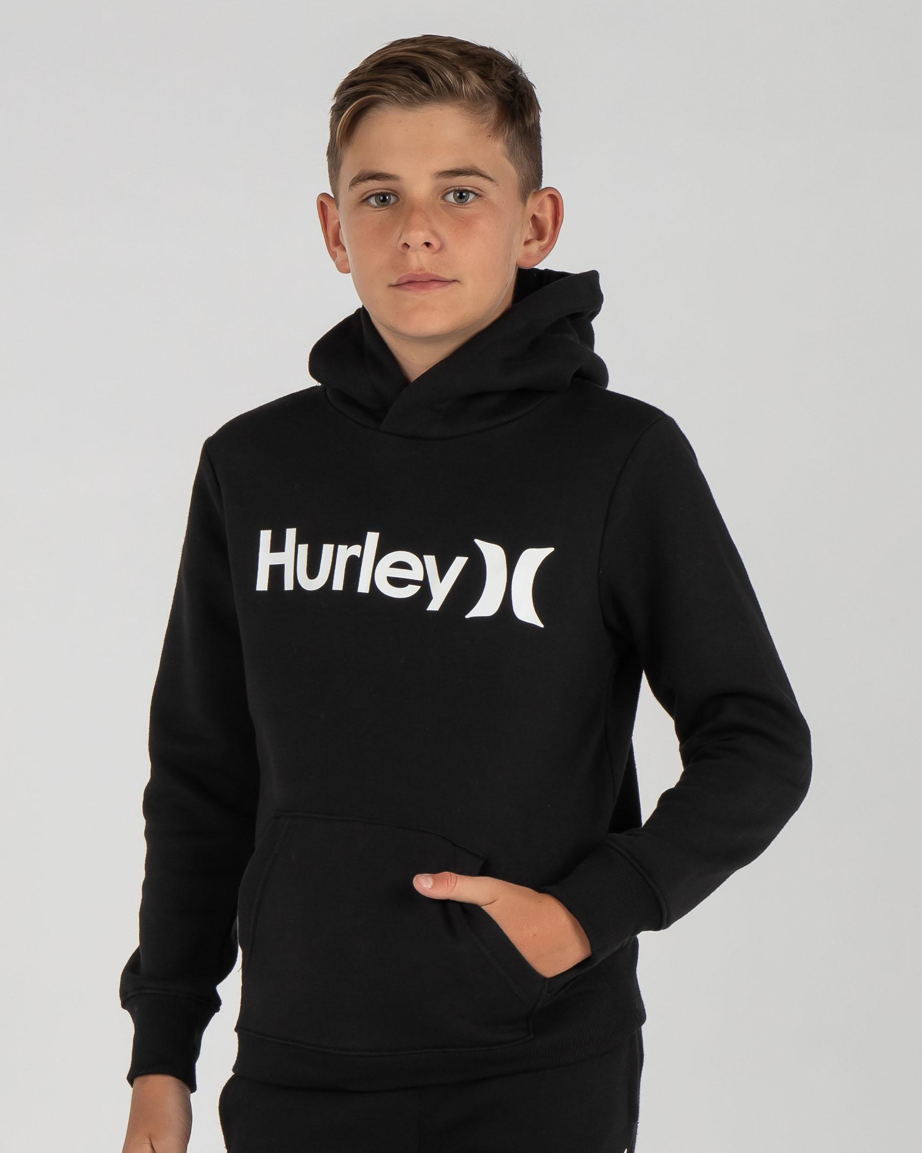 Hurley Boys' Core Fleece Hoodie In 023 - Fast Shipping & Easy Returns ...