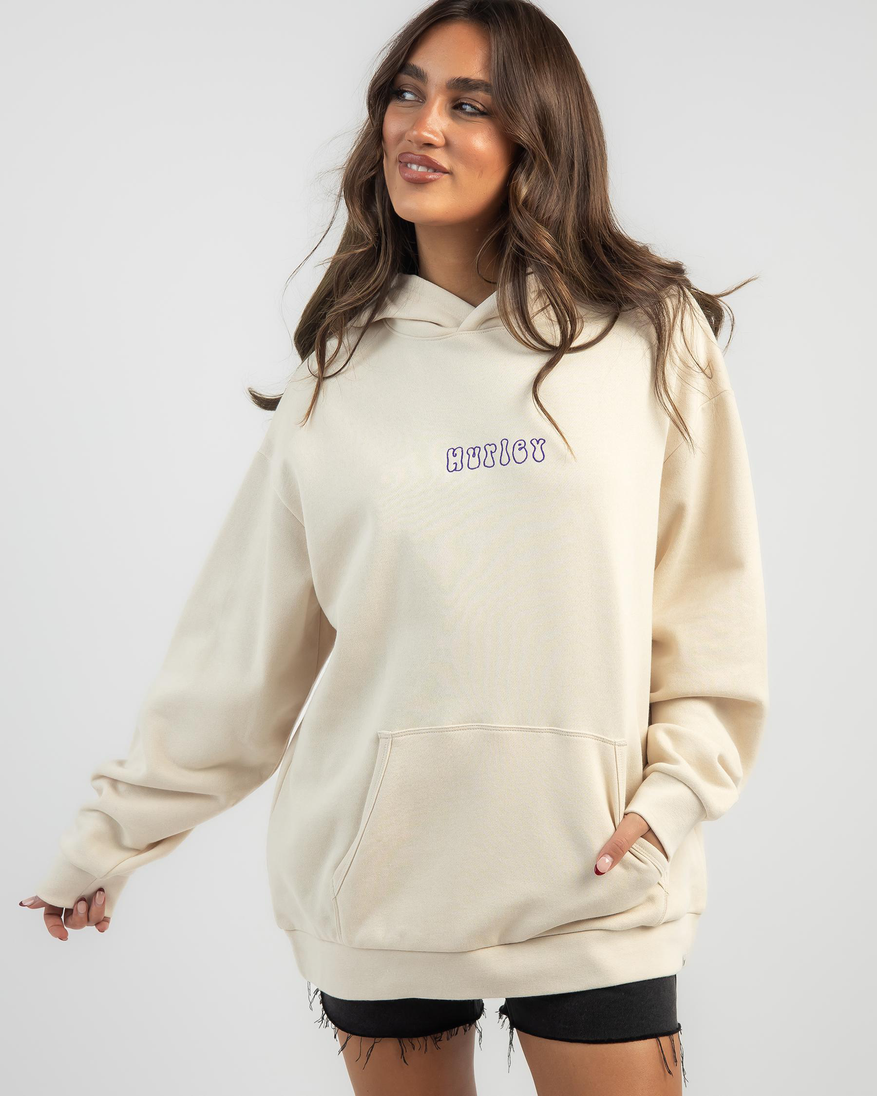 Shop Hurley Issey Oversized Hoodie In Perfectly Pale - Fast Shipping ...