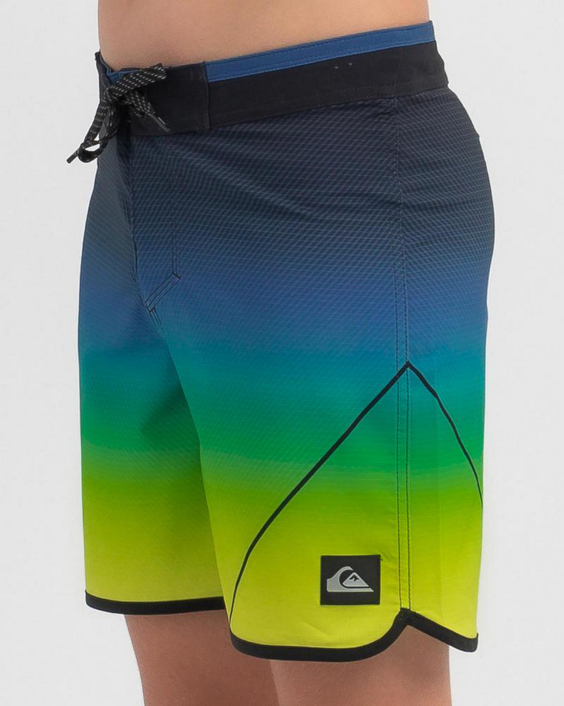 Shop Quiksilver Boys' Surfsilk New Wave Board Shorts In Safety Yellow ...