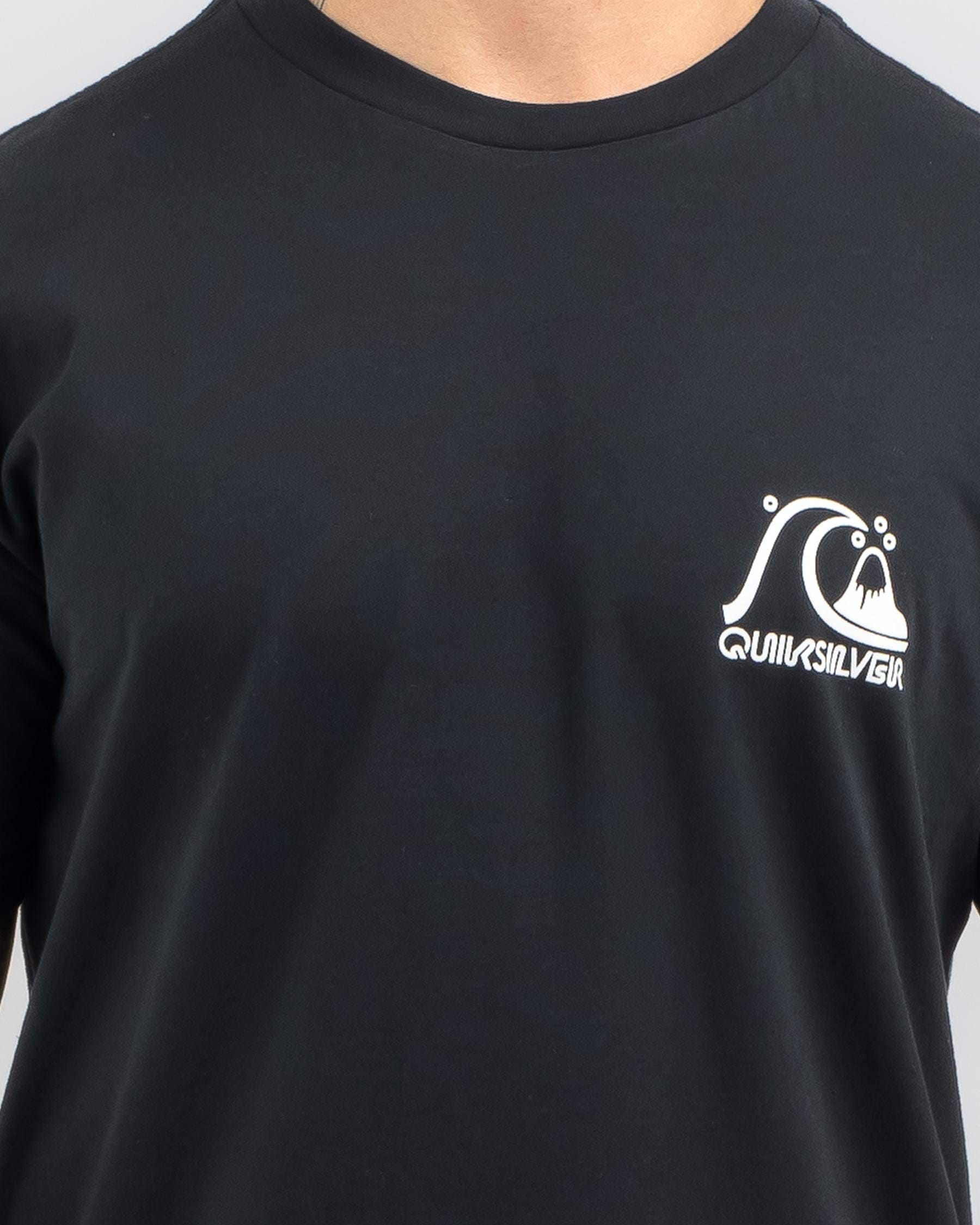 Shop Quiksilver The Original T-Shirt In Black - Fast Shipping & Easy ...