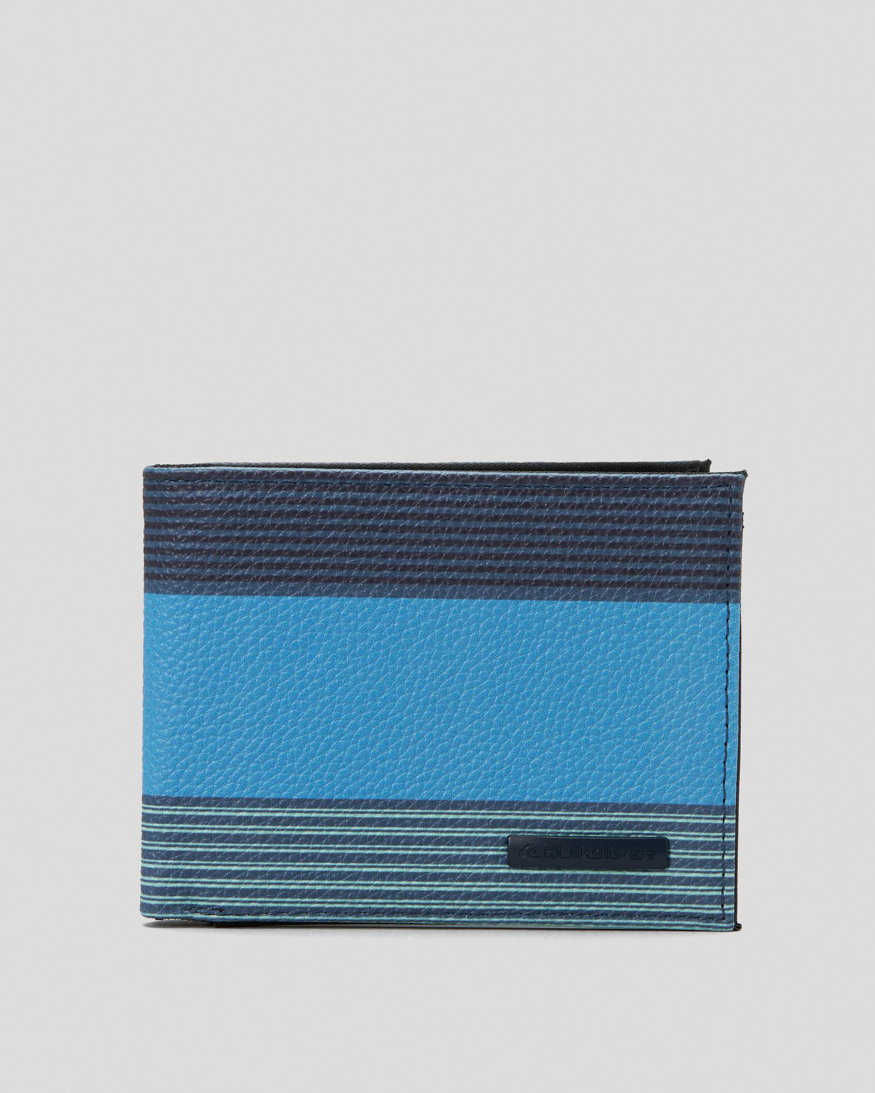 Shop Quiksilver Freshness Wallet In River Blue - Fast Shipping & Easy ...