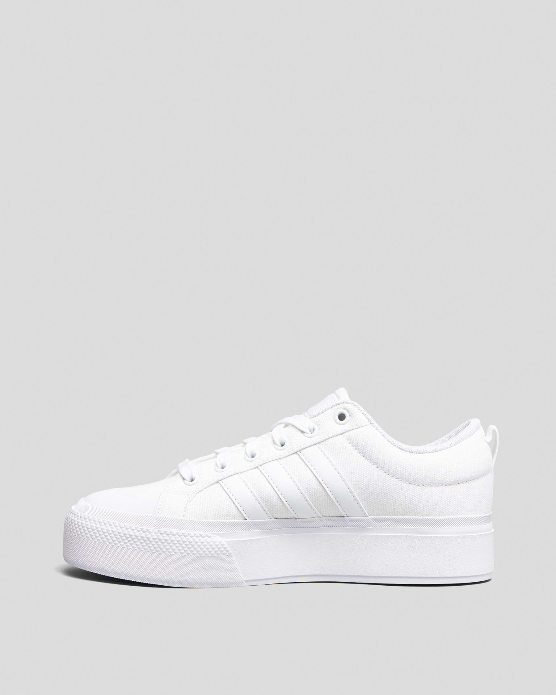 Shop adidas Womens Bravada 2.0 Platform Shoes In Ftwr White/ftwr White ...