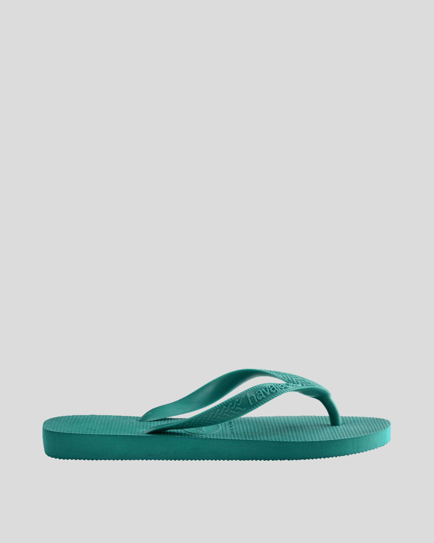 Shop Havaianas Kids' Top Thongs In Green Freshness - Fast Shipping ...