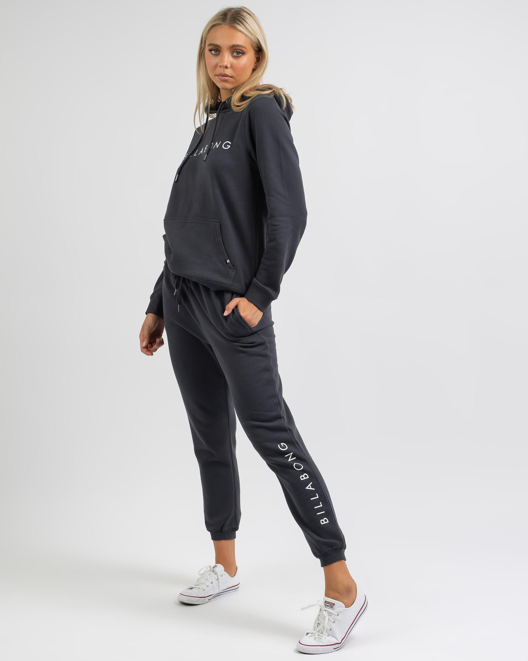 Shop Billabong Serenity Track Pants In Off Black - Fast Shipping & Easy ...
