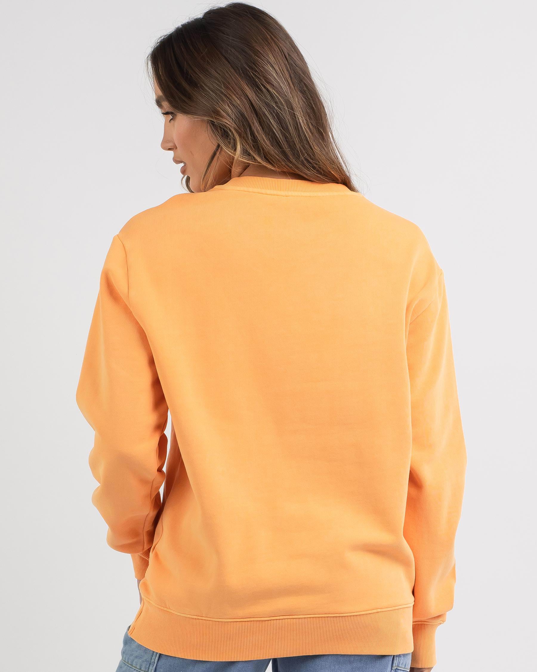 Shop GUESS Originals Leon Sweatshirt In Orange Candy Multi - Fast ...