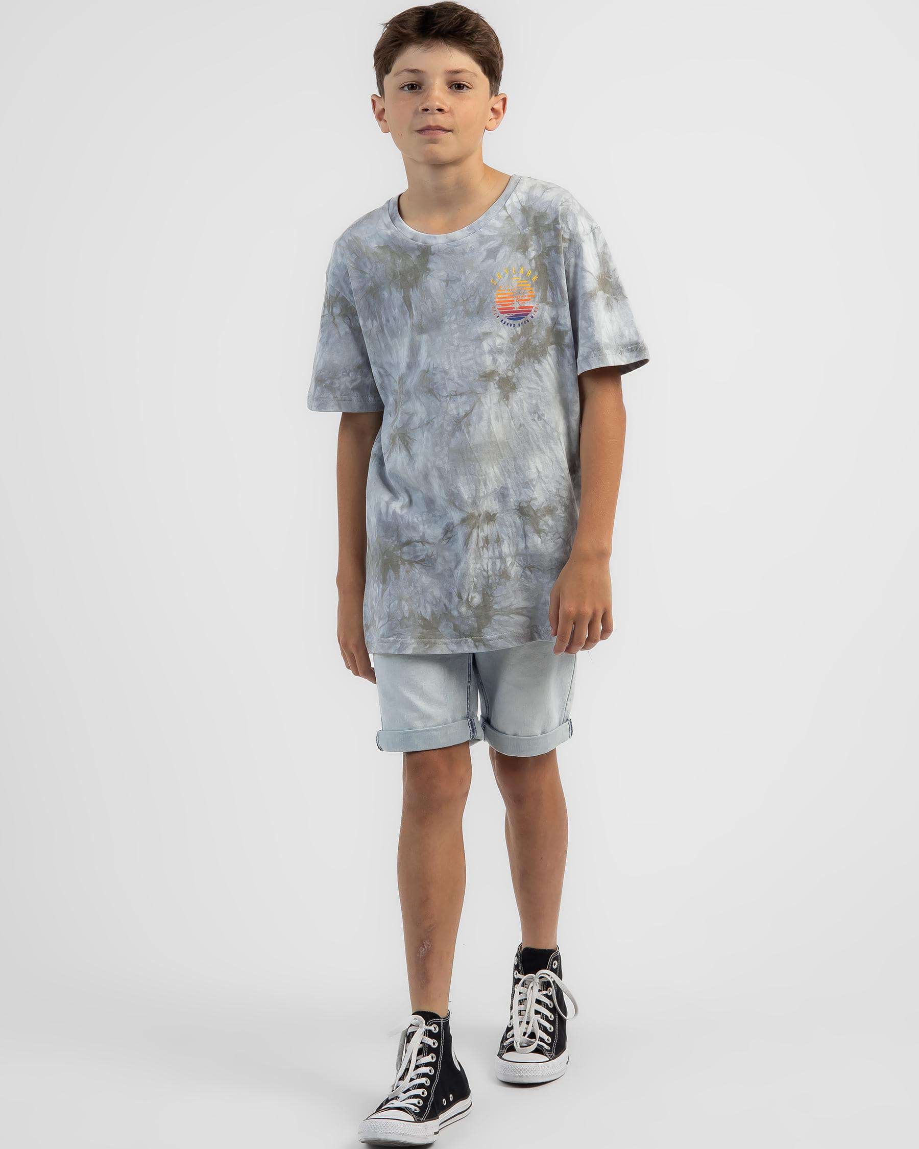 Shop Skylark Boys' Diverge T-Shirt In Lt Grey Mottle - Fast Shipping ...