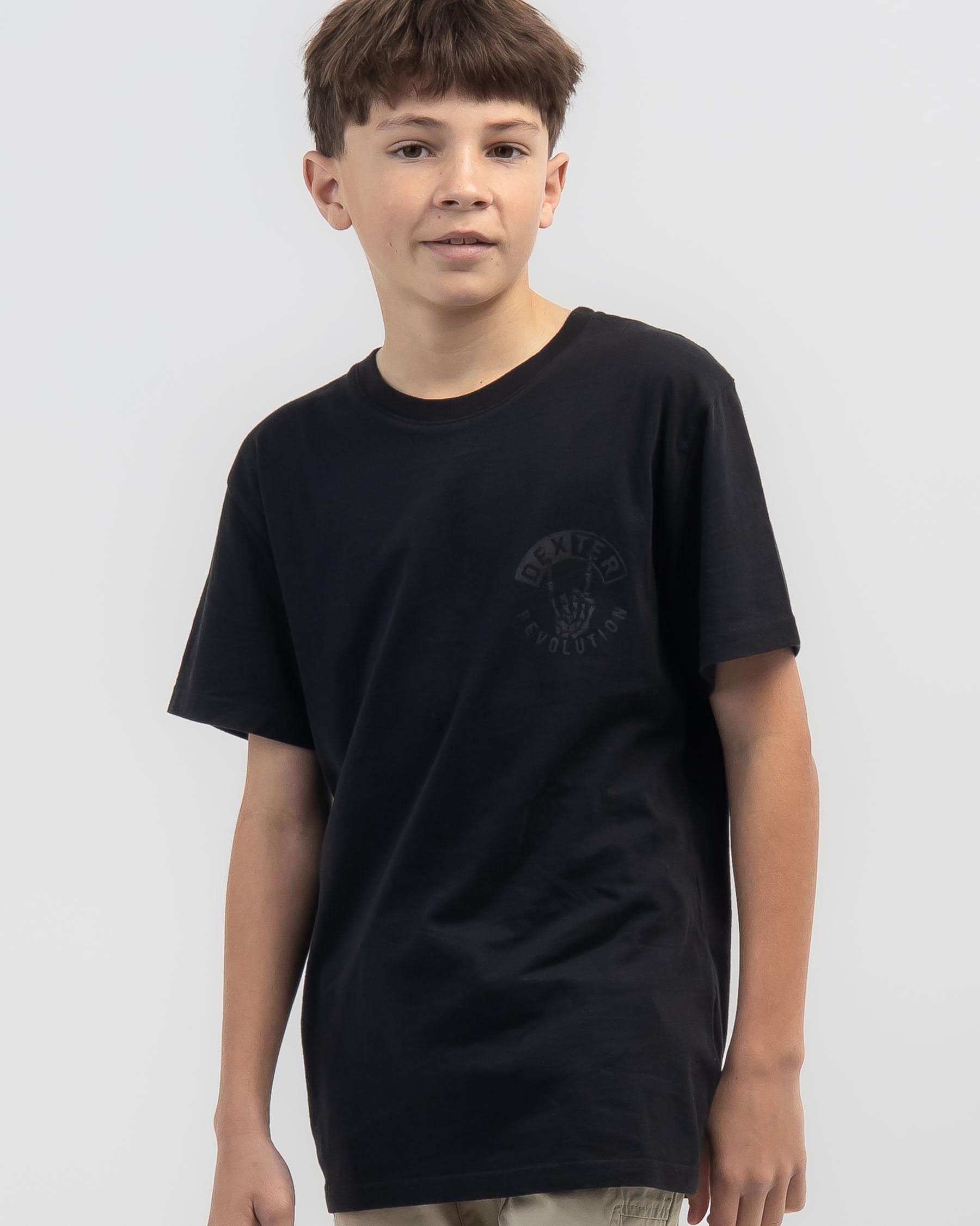 Shop Dexter Boys' Augmented T-shirt In Black - Fast Shipping & Easy ...