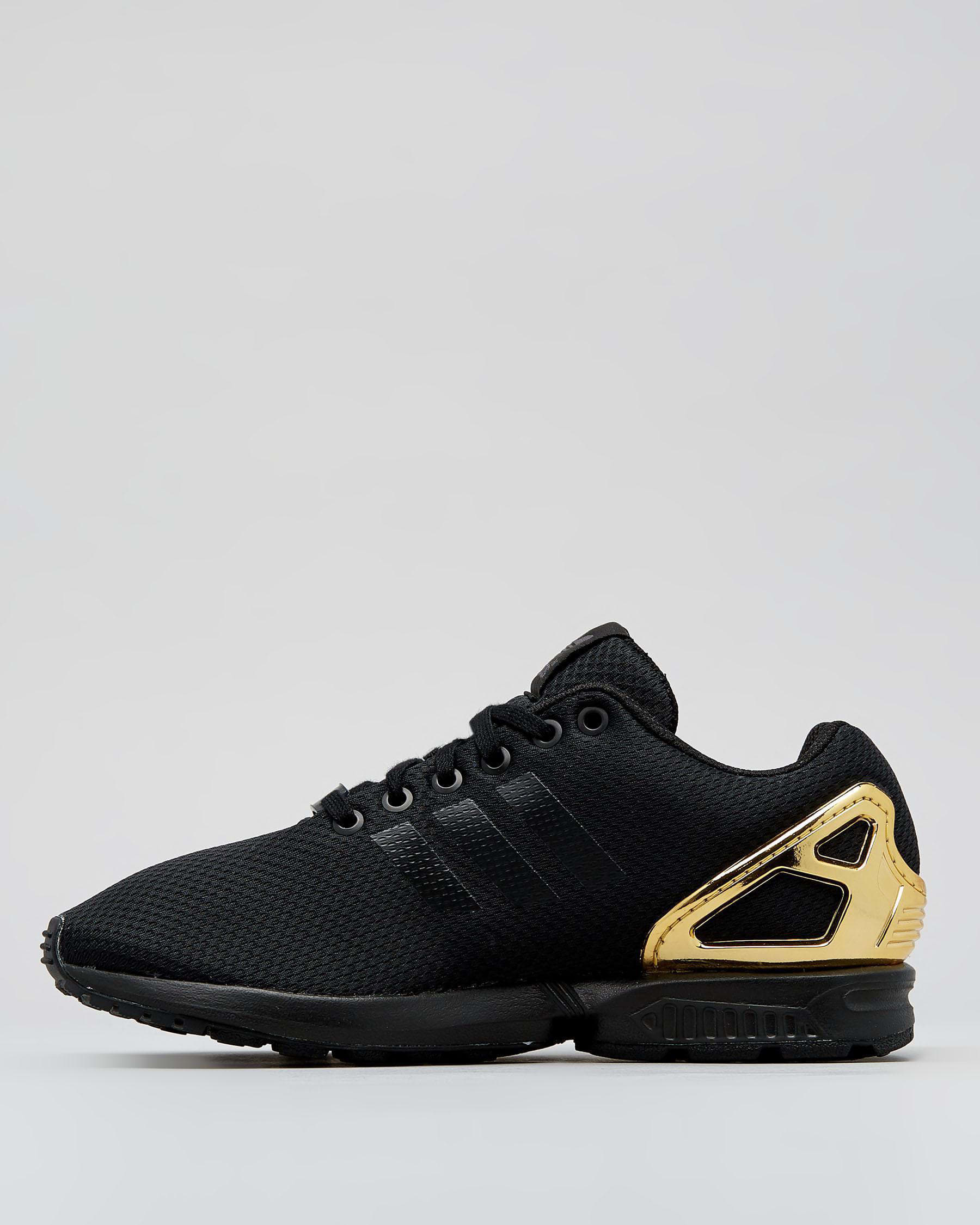 Shop adidas Womens ZX Flux Shoes In Black/white - Fast Shipping & Easy ...