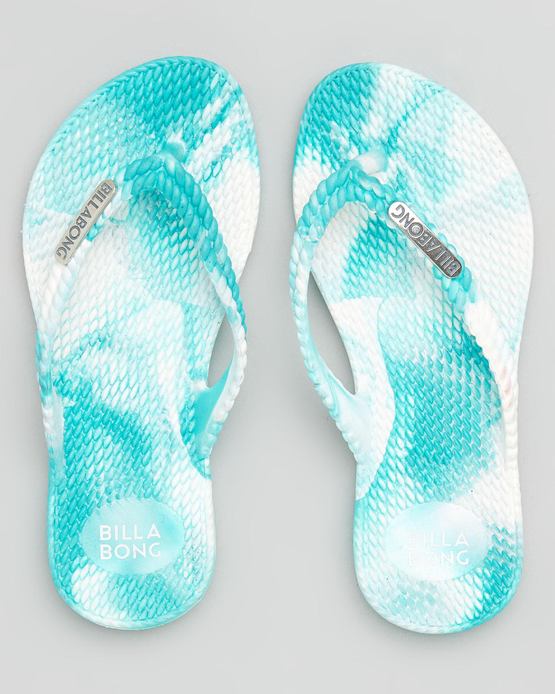 Billabong Girls Kicks Marble Thongs In Aqua Splash Fast Shipping And Easy Returns City Beach 