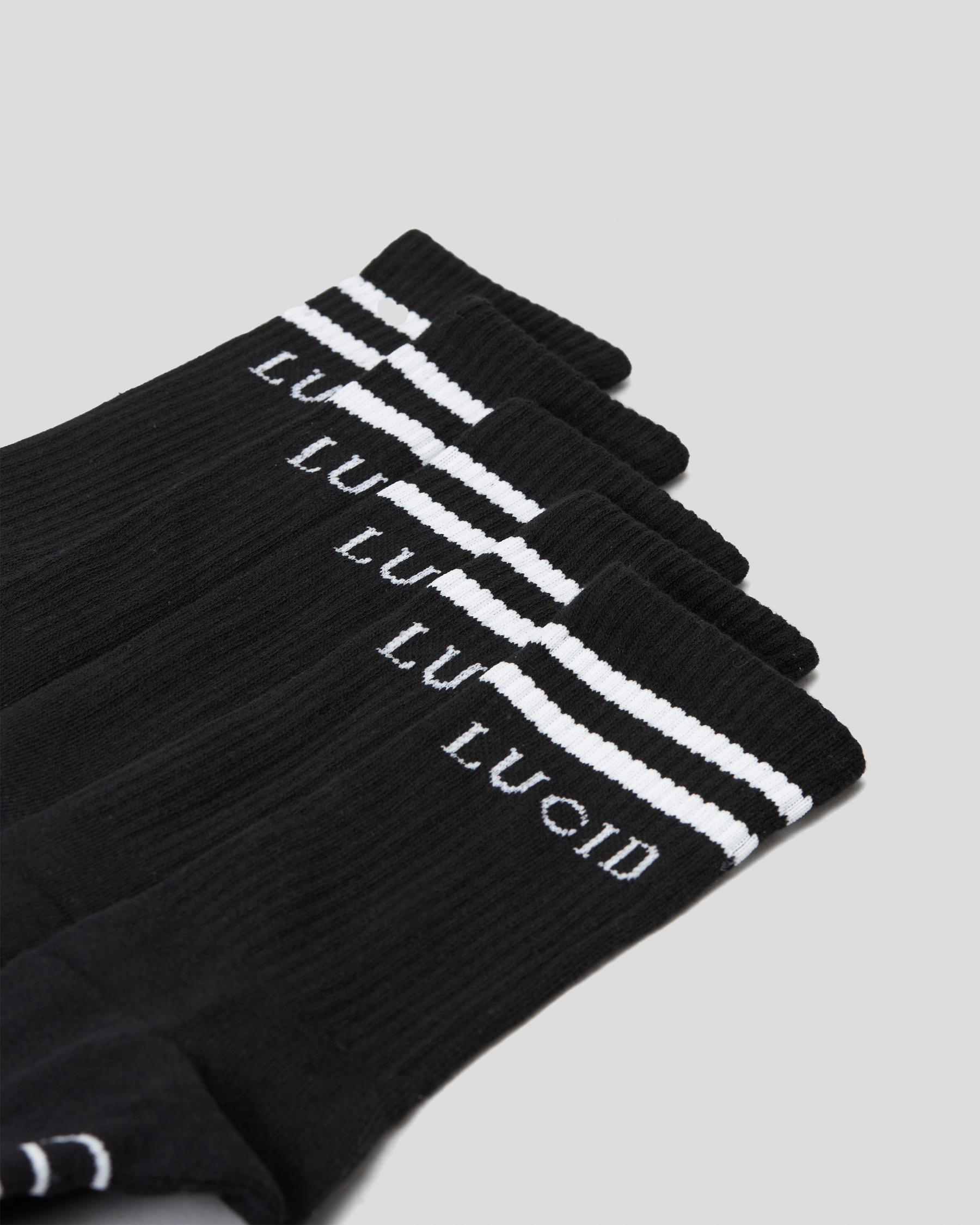 Lucid Linked Socks 5 Pack In Black - Fast Shipping & Easy Returns ...