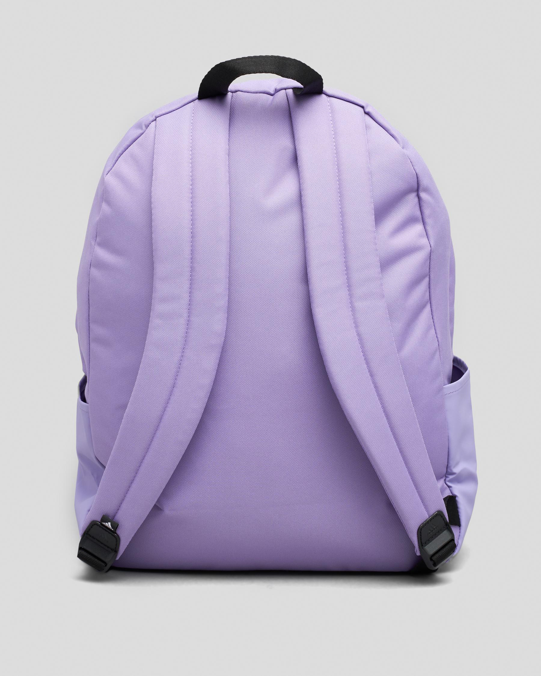 Shop adidas Classic BOS 3S Backpack In Violet Fusion/white - Fast ...