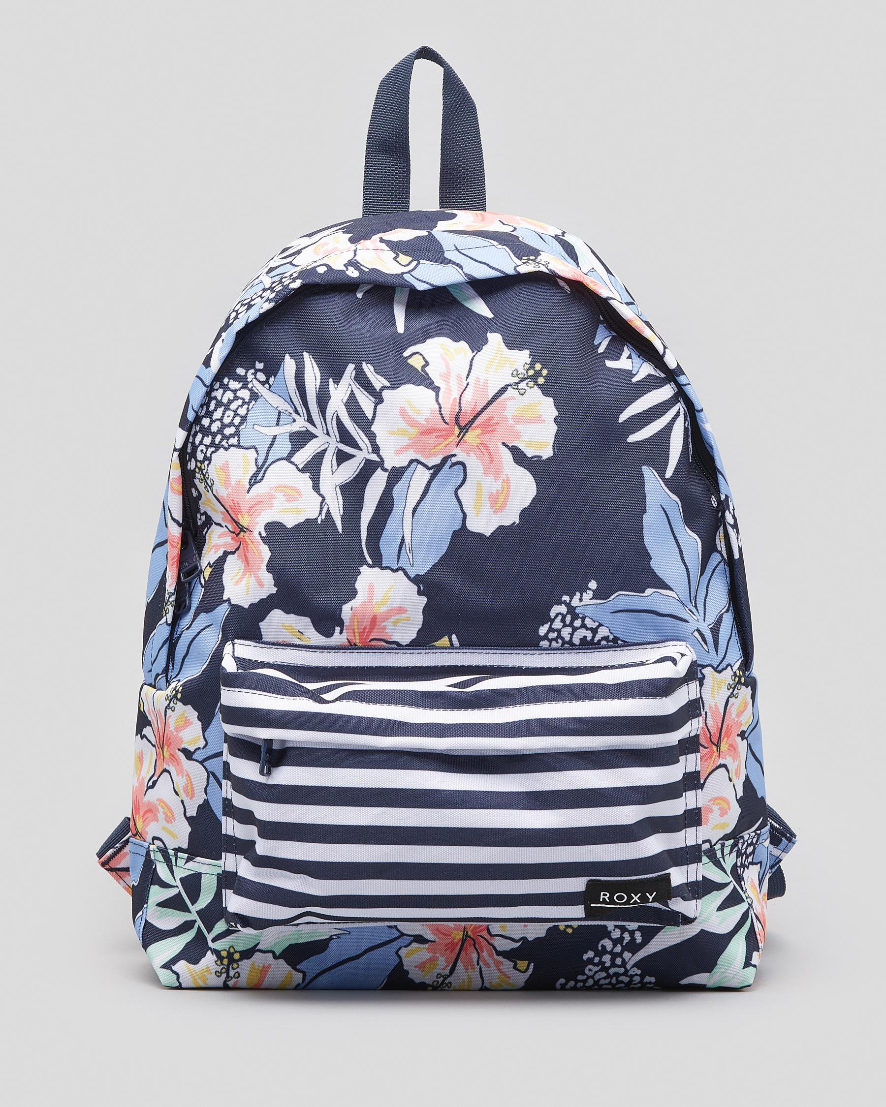 Roxy Sugar Baby Backpack In Mood Indigo Wild Floral S - Fast Shipping ...