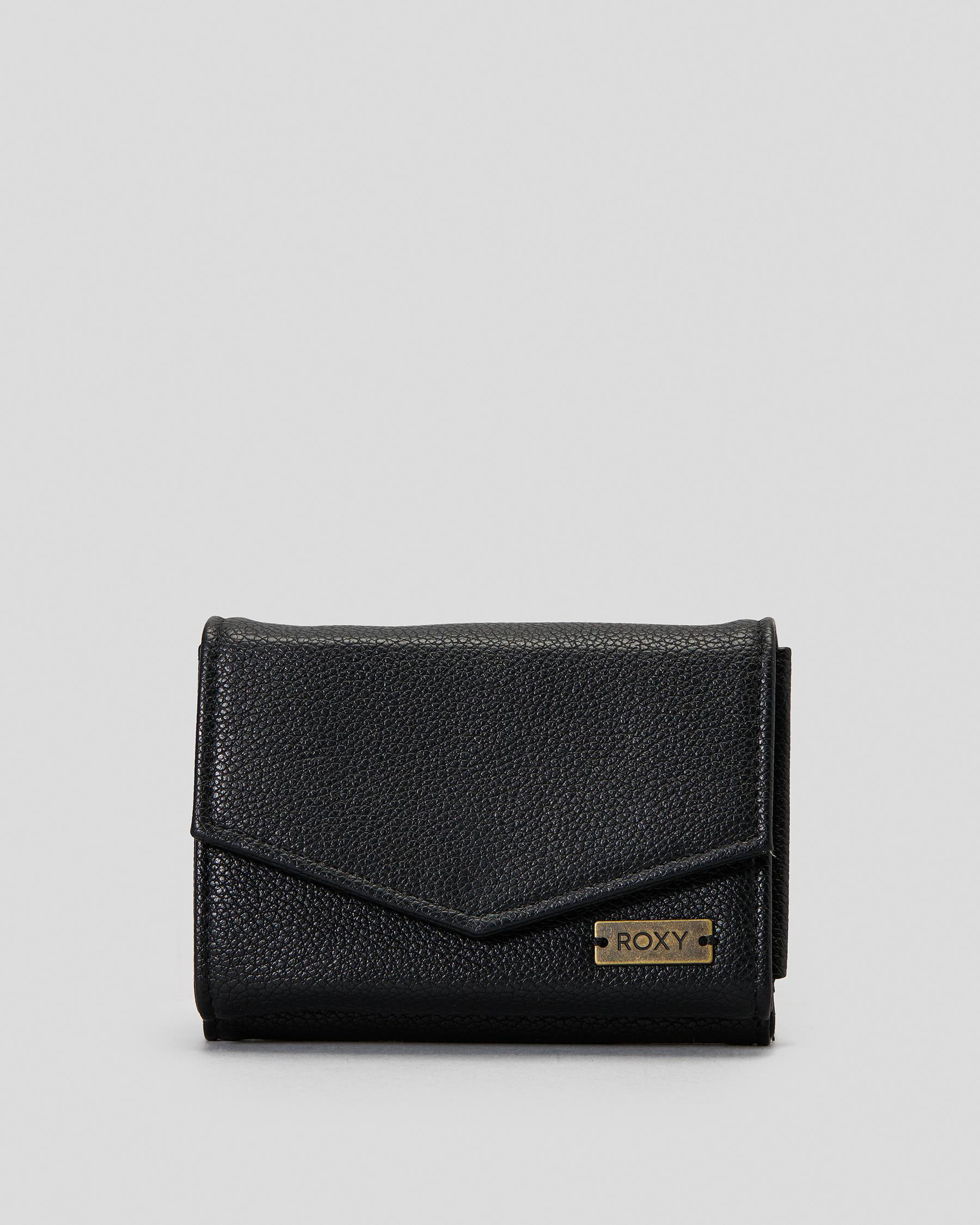 Shop Roxy Sideral Love Wallet In Anthracite - Fast Shipping & Easy ...