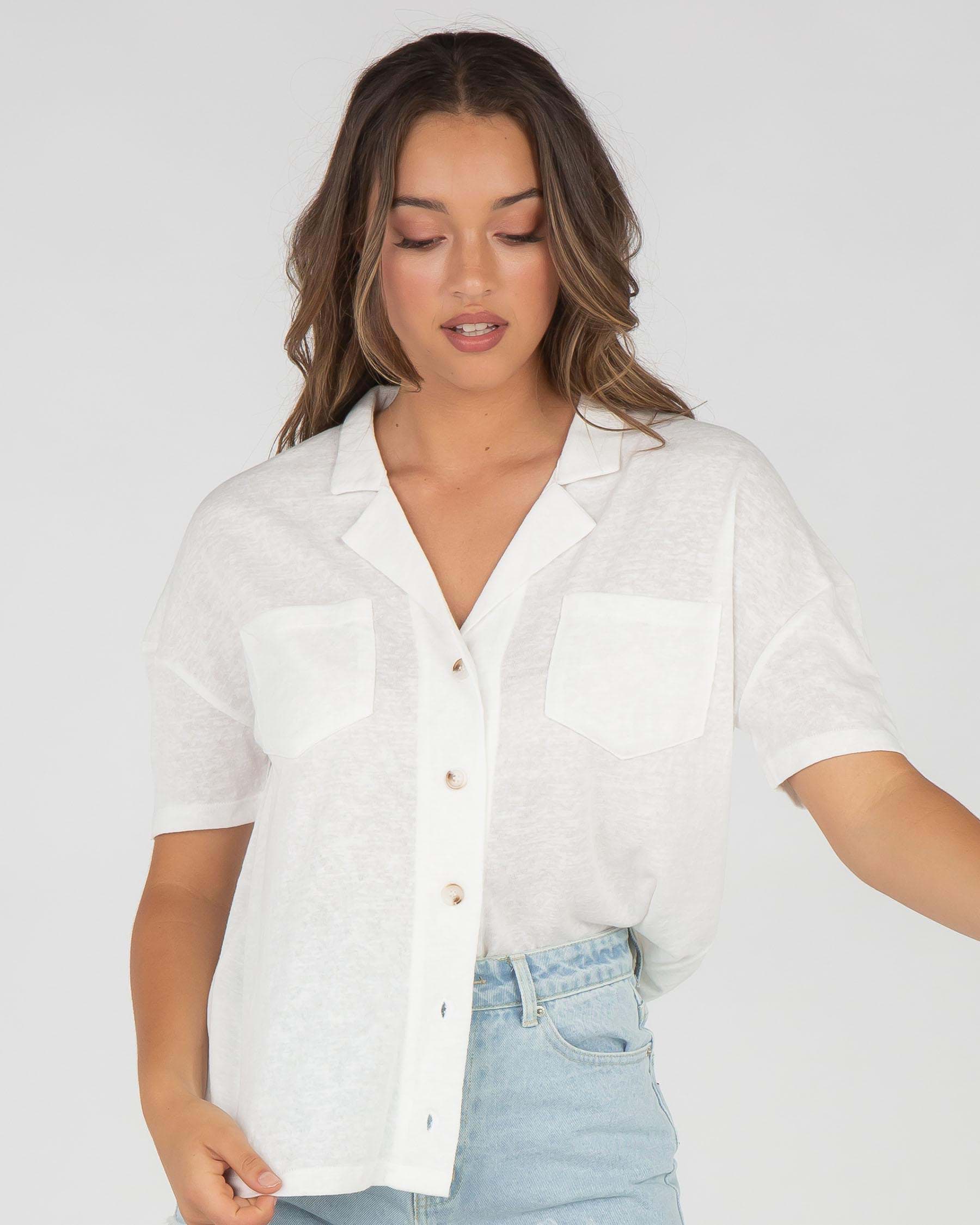 Ava And Ever Rocco Shirt In Off White - Fast Shipping & Easy Returns ...