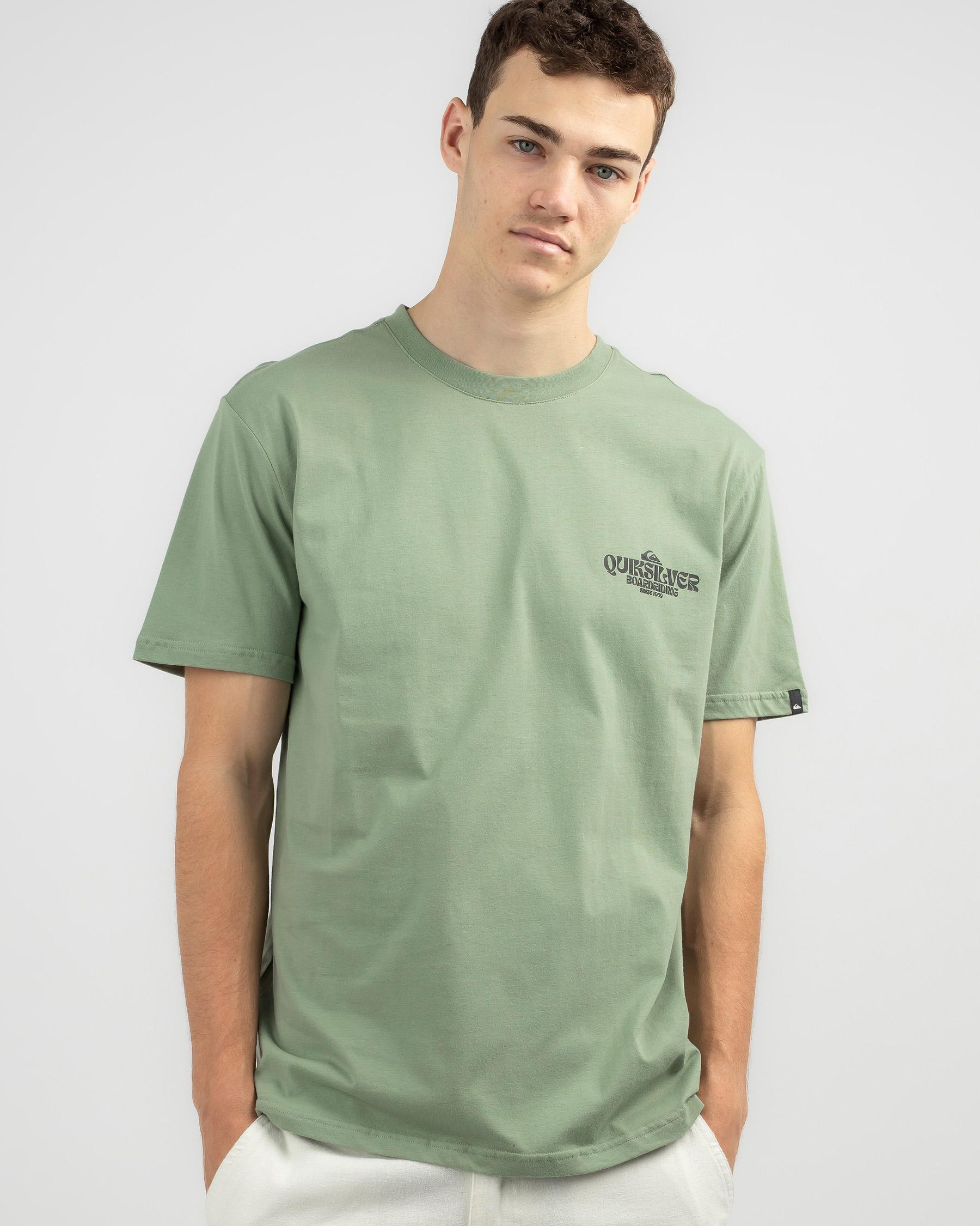 Quiksilver Bold Move T-Shirt In Iceberg Green - Fast Shipping & Easy ...