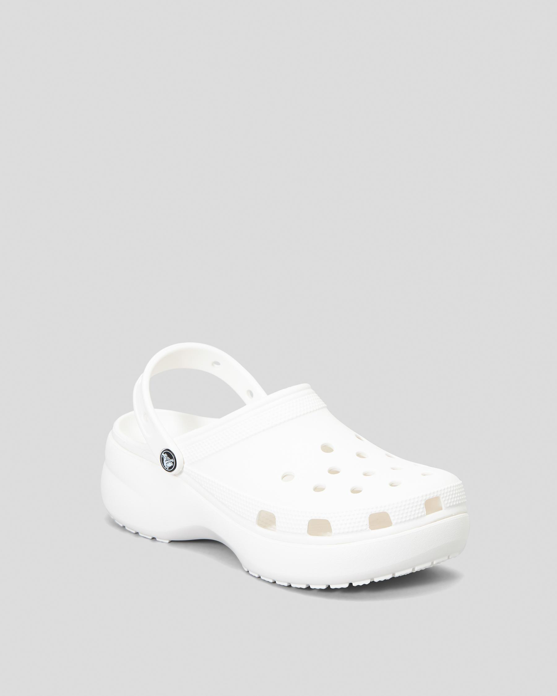 Crocs Classic Platform Clogs In White - Fast Shipping & Easy Returns ...