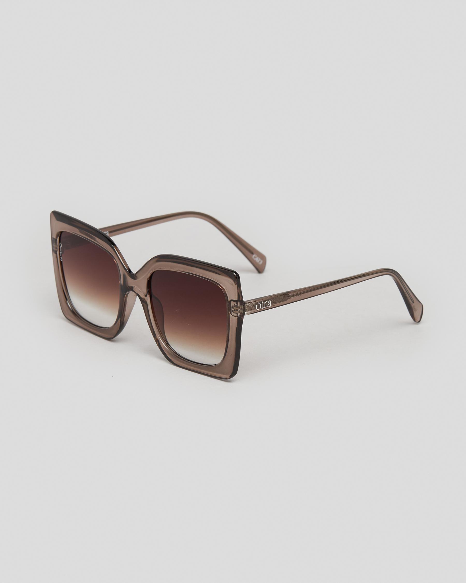 Shop Otra Eyewear Dynasty Sunglasses In Olive - Fast Shipping & Easy ...