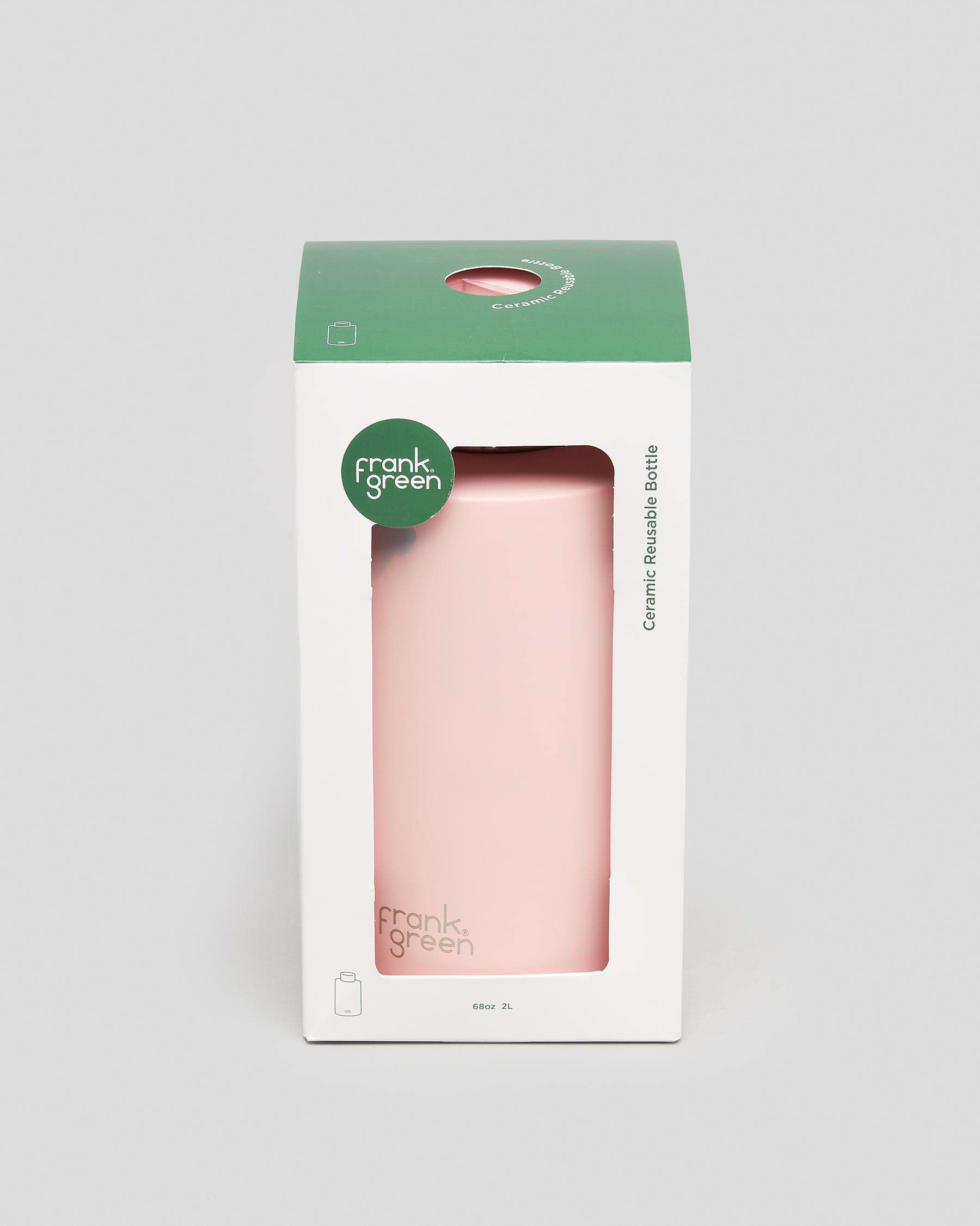 Frank Green Ceramic Reusable Bottle with Straw 2L (68oz) Blushed