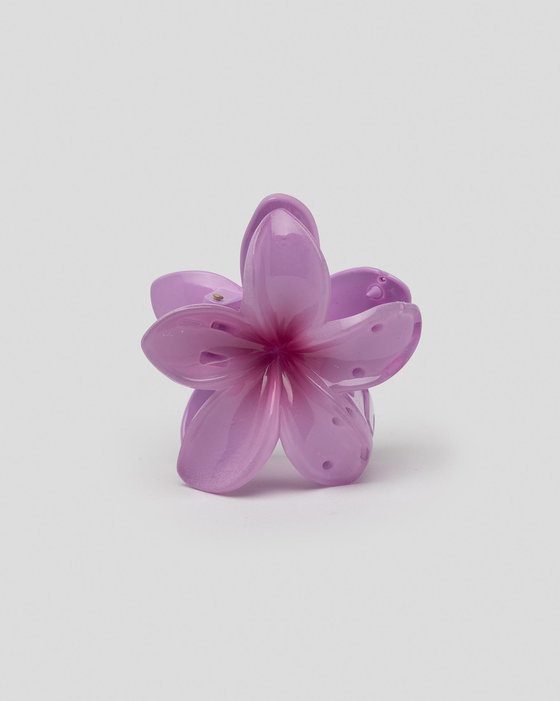 Shop Karyn In LA Frangipani Hair Claw Clip In Lilac - Fast Shipping ...