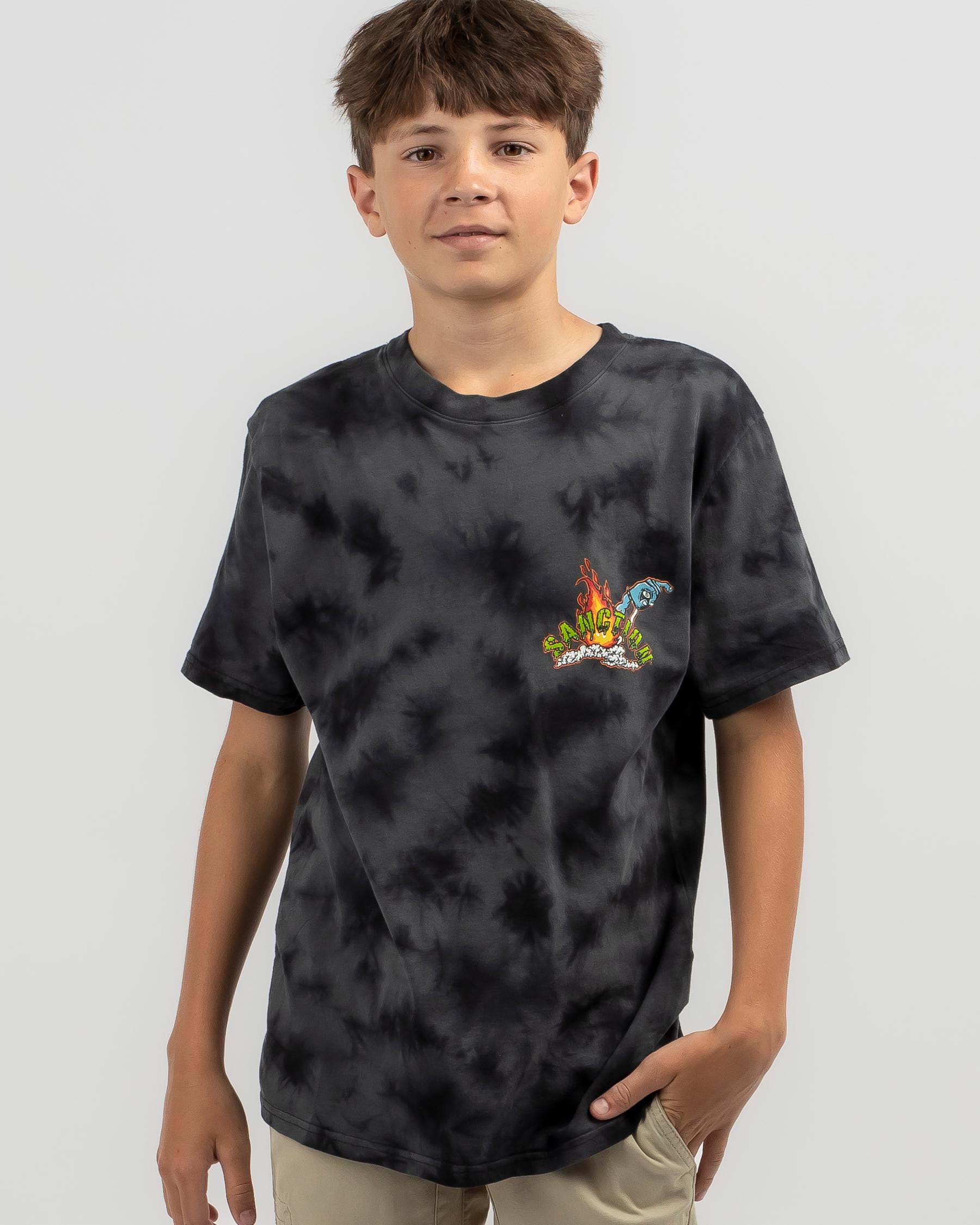 Shop Sanction Boys' Riders T-Shirt In Black Mottle - Fast Shipping ...