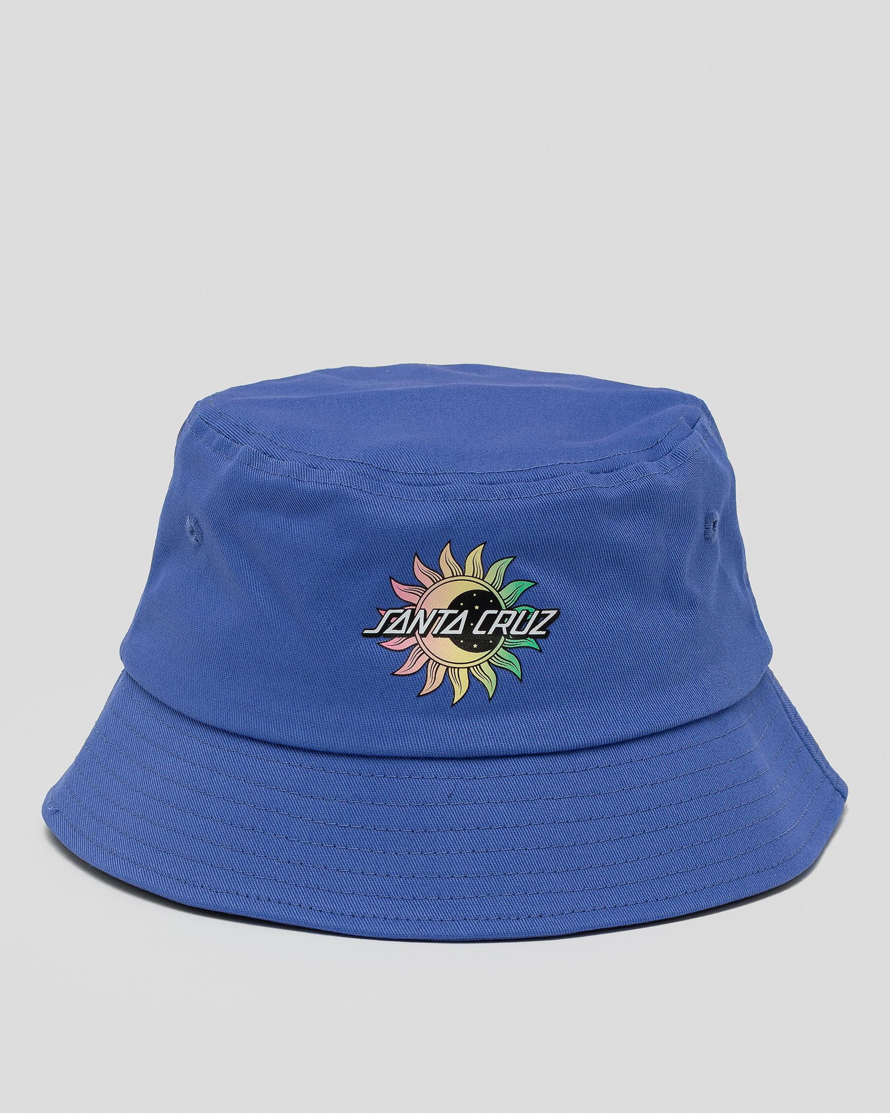 Shop Santa Cruz Girls' Crescent Dot Bucket Hat In Lotus - Fast Shipping ...