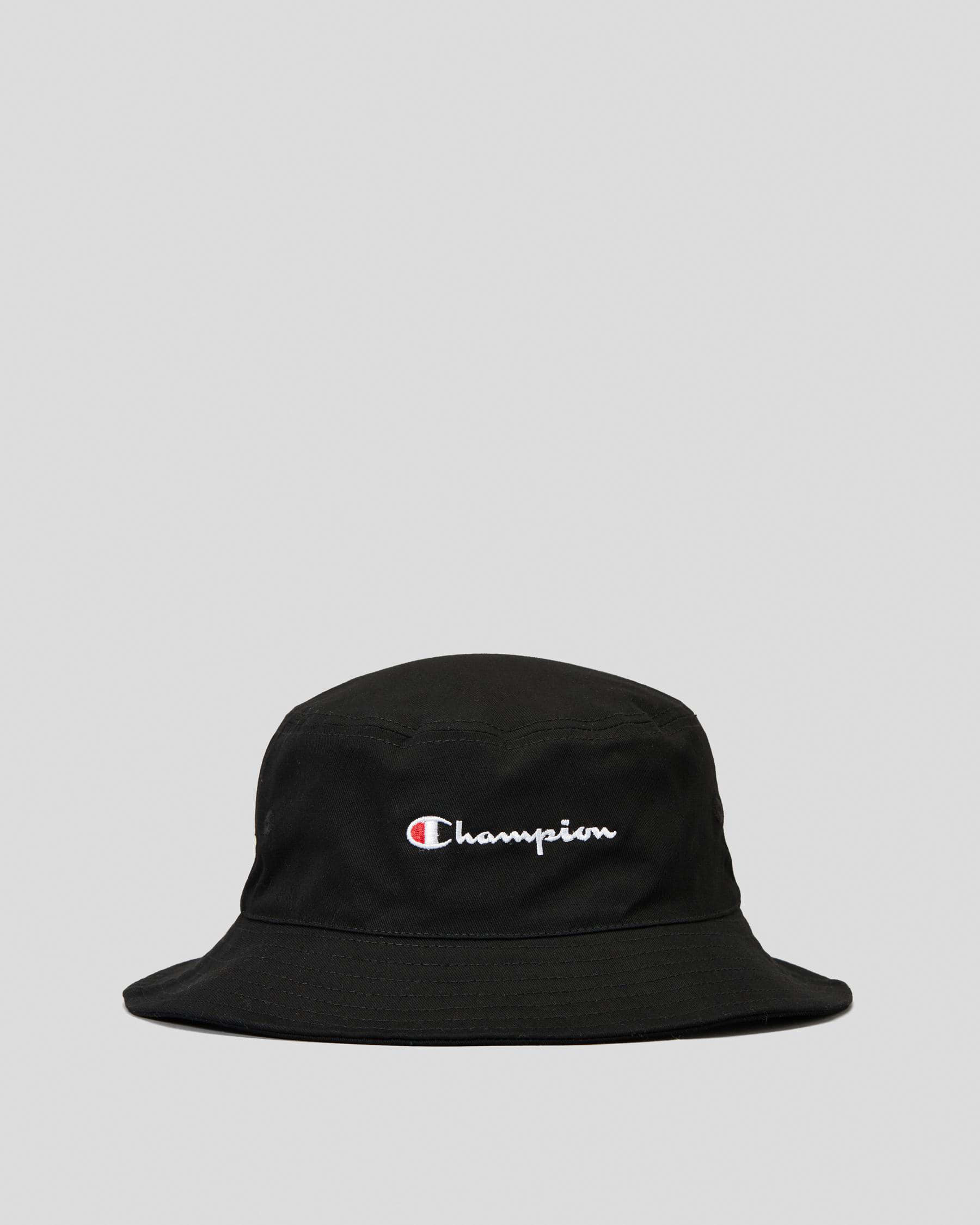 Champion Juniors Script Bucket Hat In Black - FREE* Shipping & Easy Returns  - City Beach United States