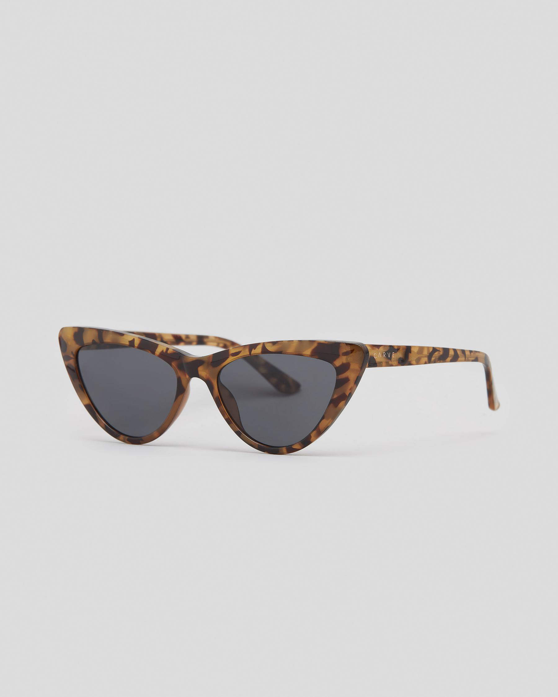 Shop Carve Carrie Sunglasses In Gloss Milky Tort/grey - Fast Shipping ...