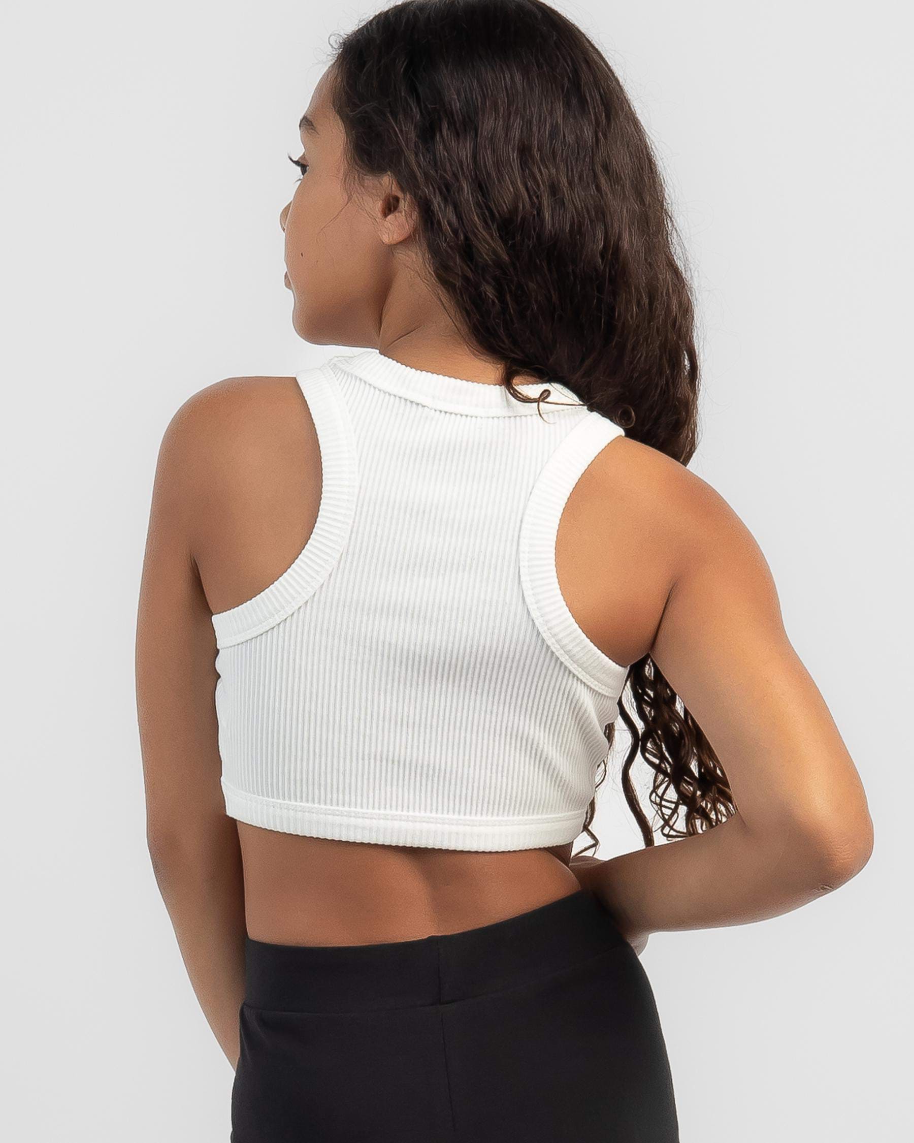 Shop Ava And Ever Girls' Kendra Ultra Crop Top In White - Fast Shipping ...