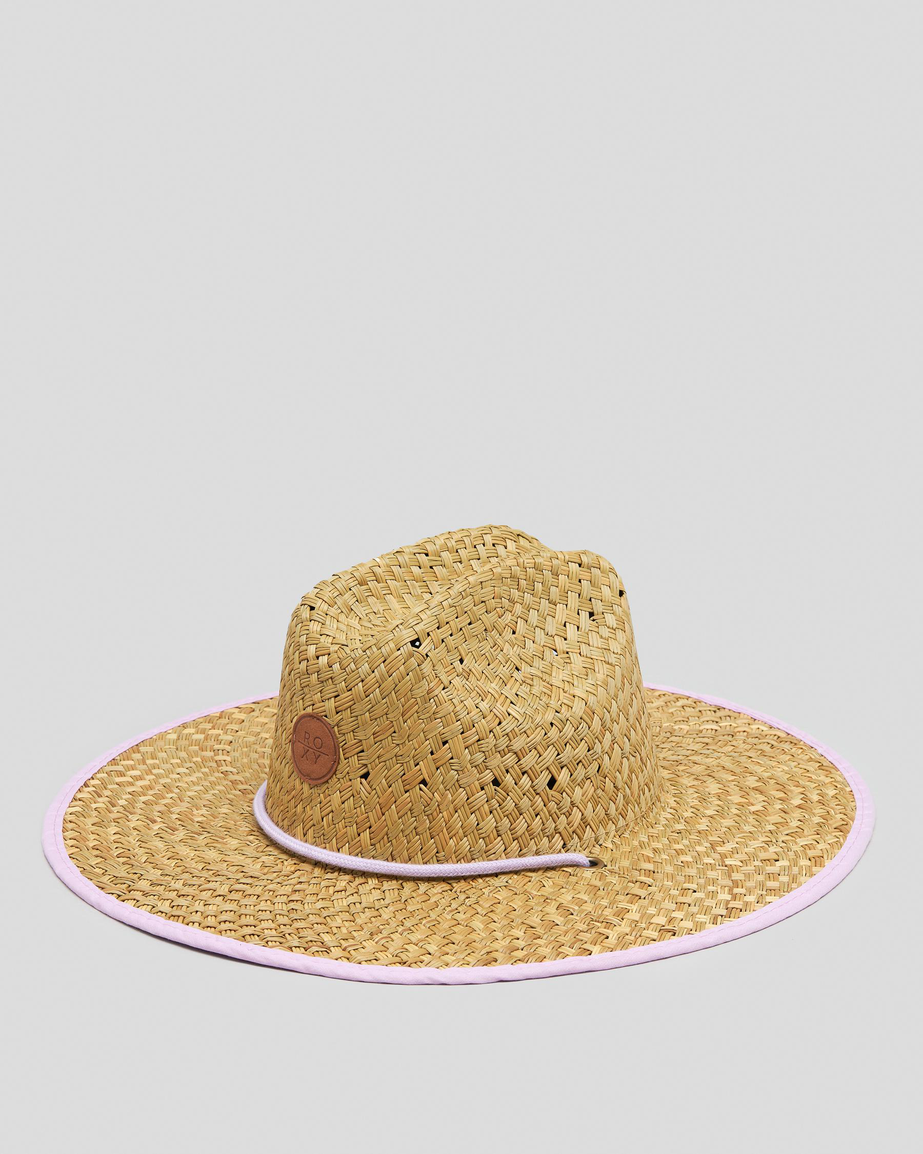 Shop Roxy Pina to My Colada Panama Hat In Orchid Bouquet - Fast ...