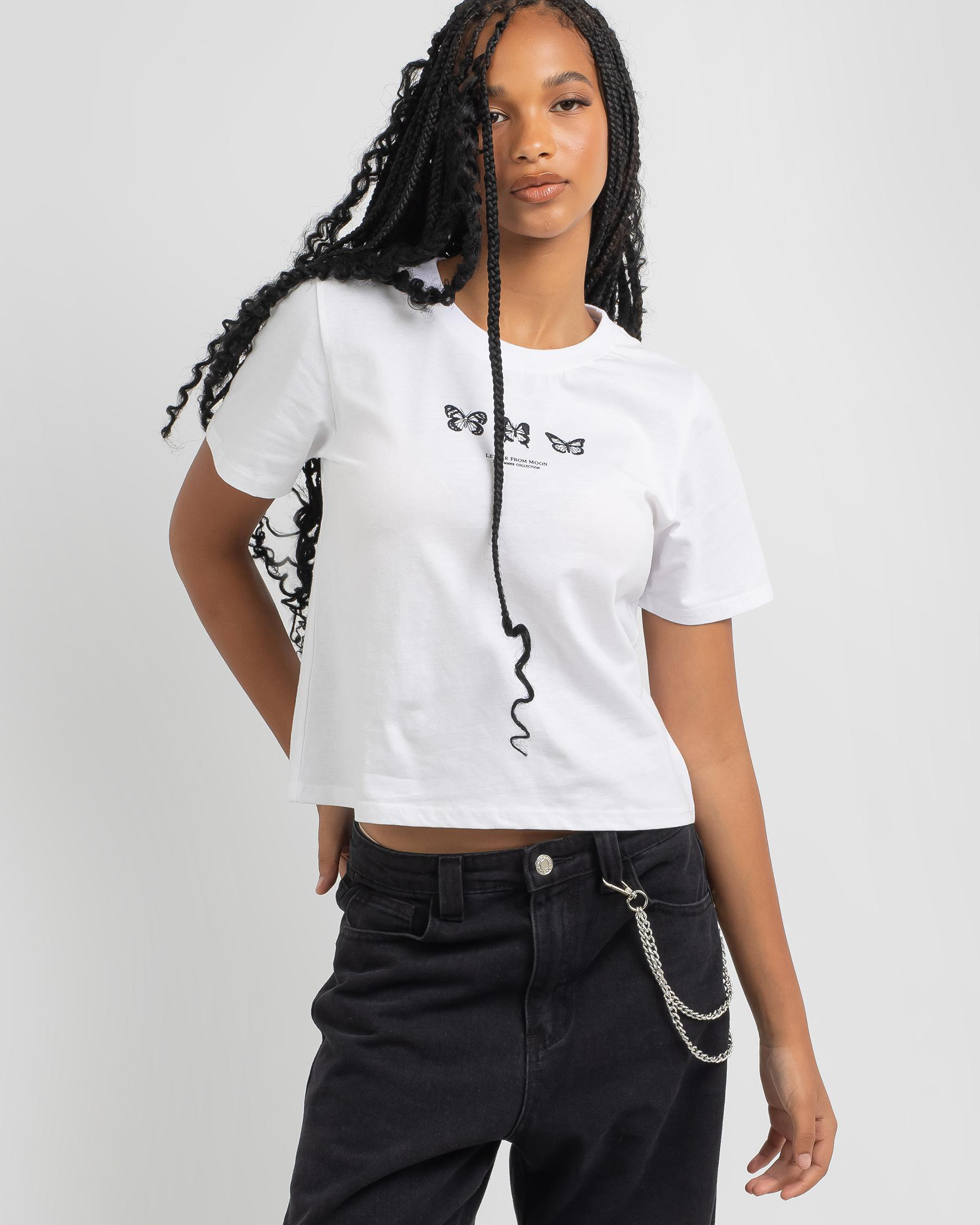 Shop MRKT. Chrysalis T-Shirt In White - Fast Shipping & Easy Returns ...