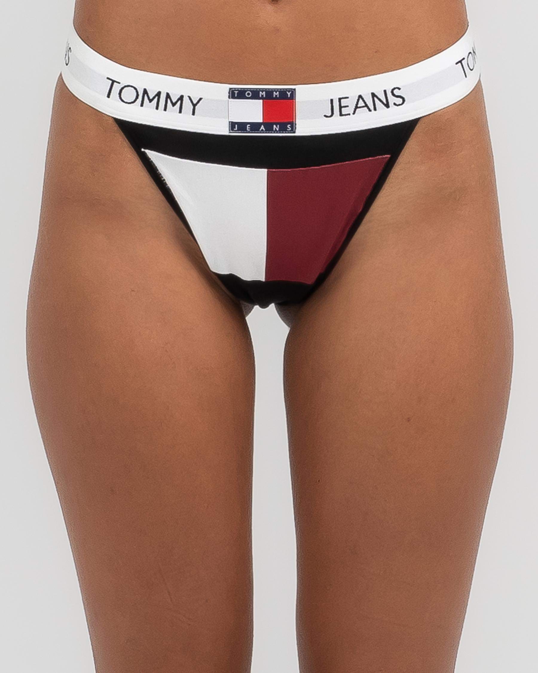 Tommy Hilfiger Heritage Thong In Deep Crimson - FREE* Shipping & Easy  Returns - City Beach United States