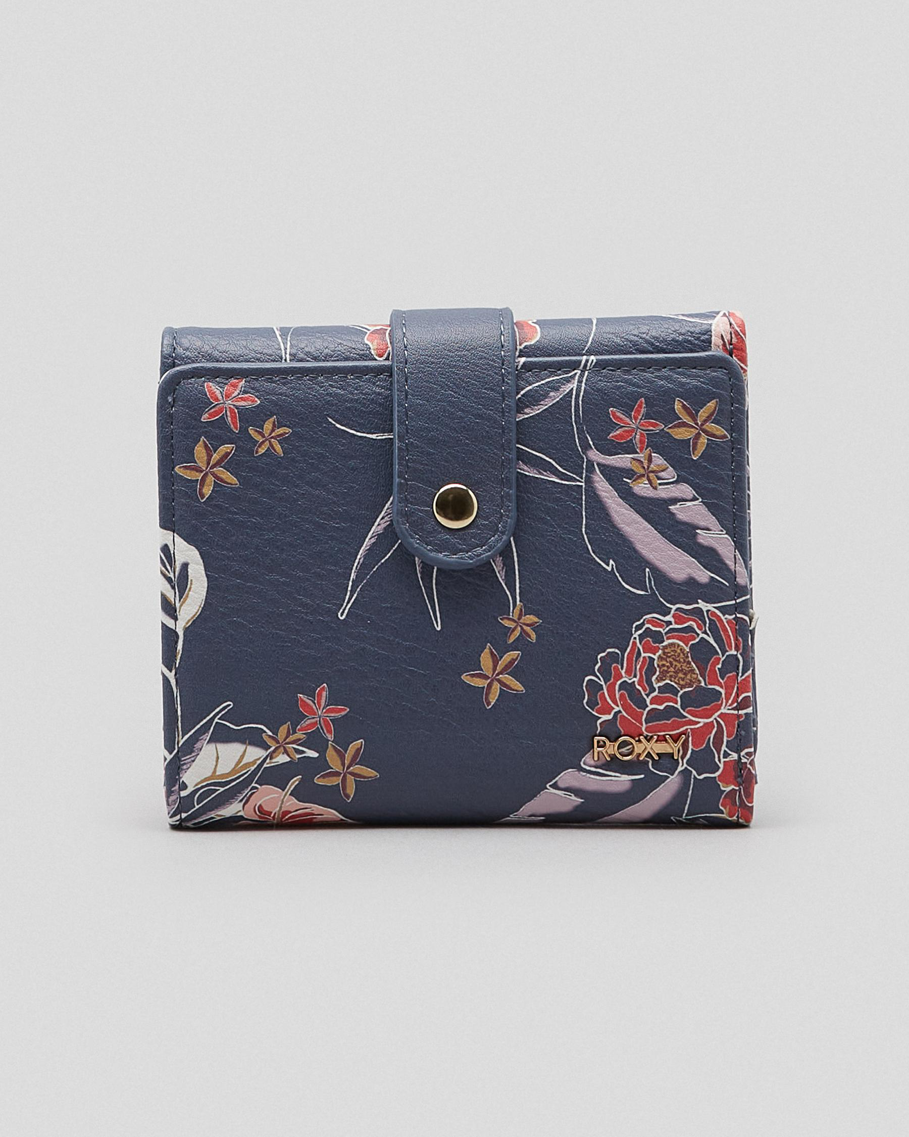 Shop Roxy Behind Me Wallet In Mood Indigo Sunset Boogie - Fast Shipping ...
