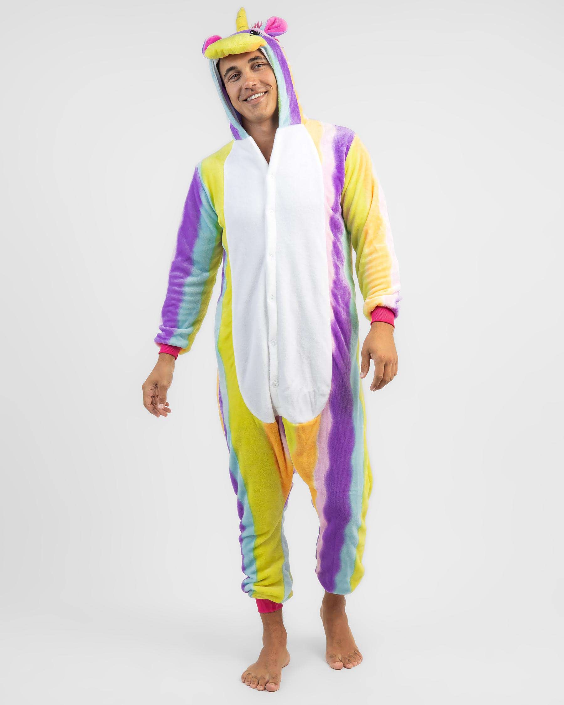 Shop Onesie Unicorn Rainbow Onesie In Rainbow - Fast Shipping & Easy ...