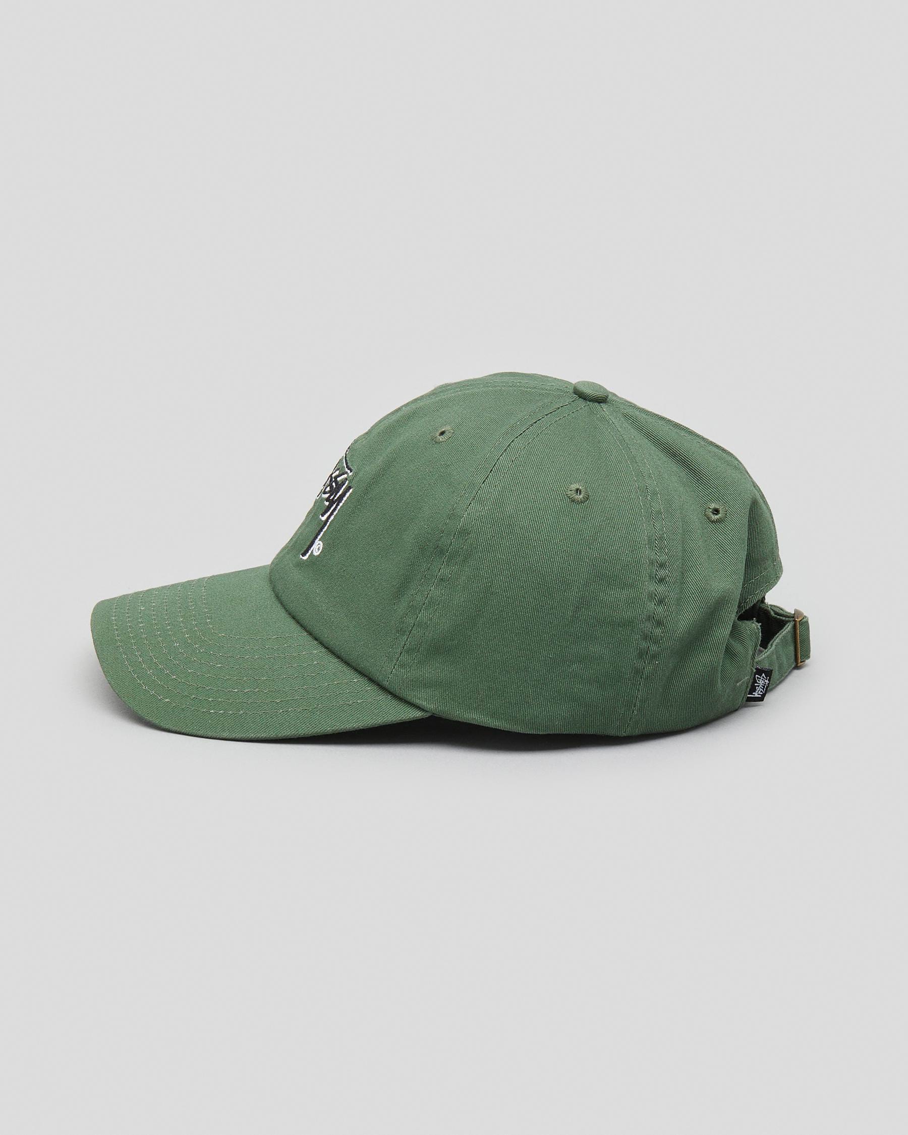 Shop Stussy Stock Shadow Low Pro Cap In Forest Green - Fast Shipping ...