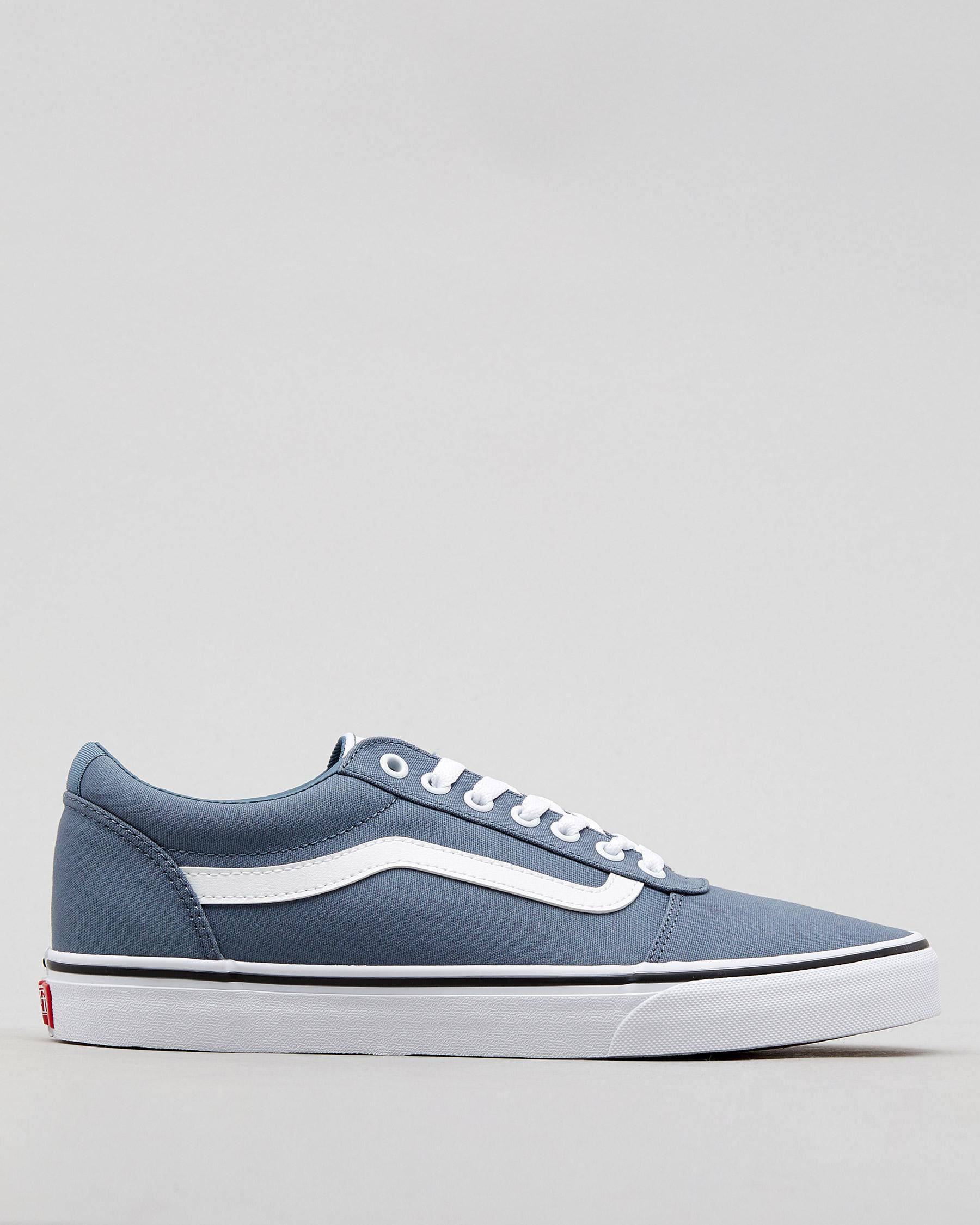 Shop Vans Ward Shoes In (canvas) Blue Mirage/whit - Fast Shipping ...