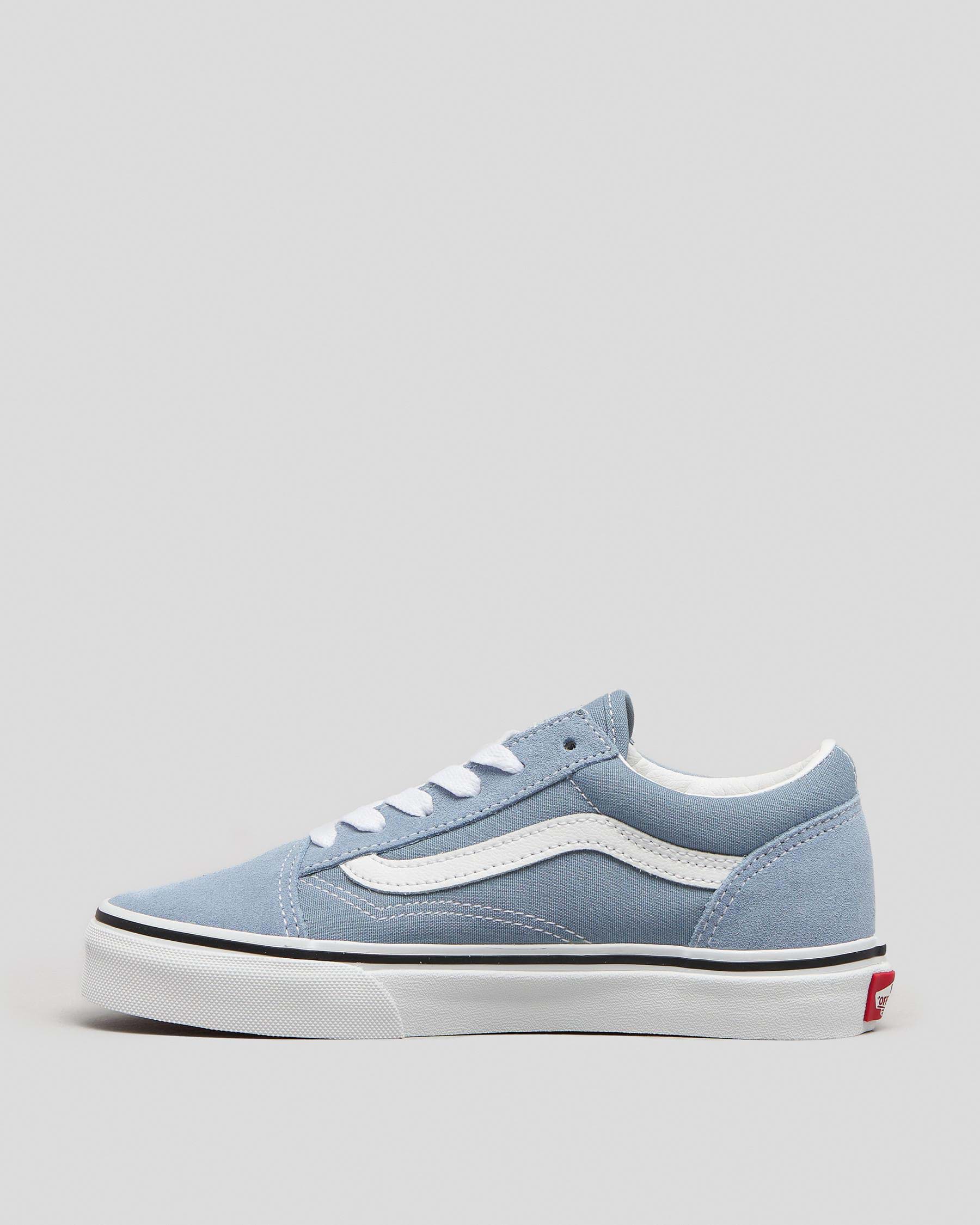 Shop Vans Junior Boys' Old Skool Shoes In Colour Theory Ashley Blue ...