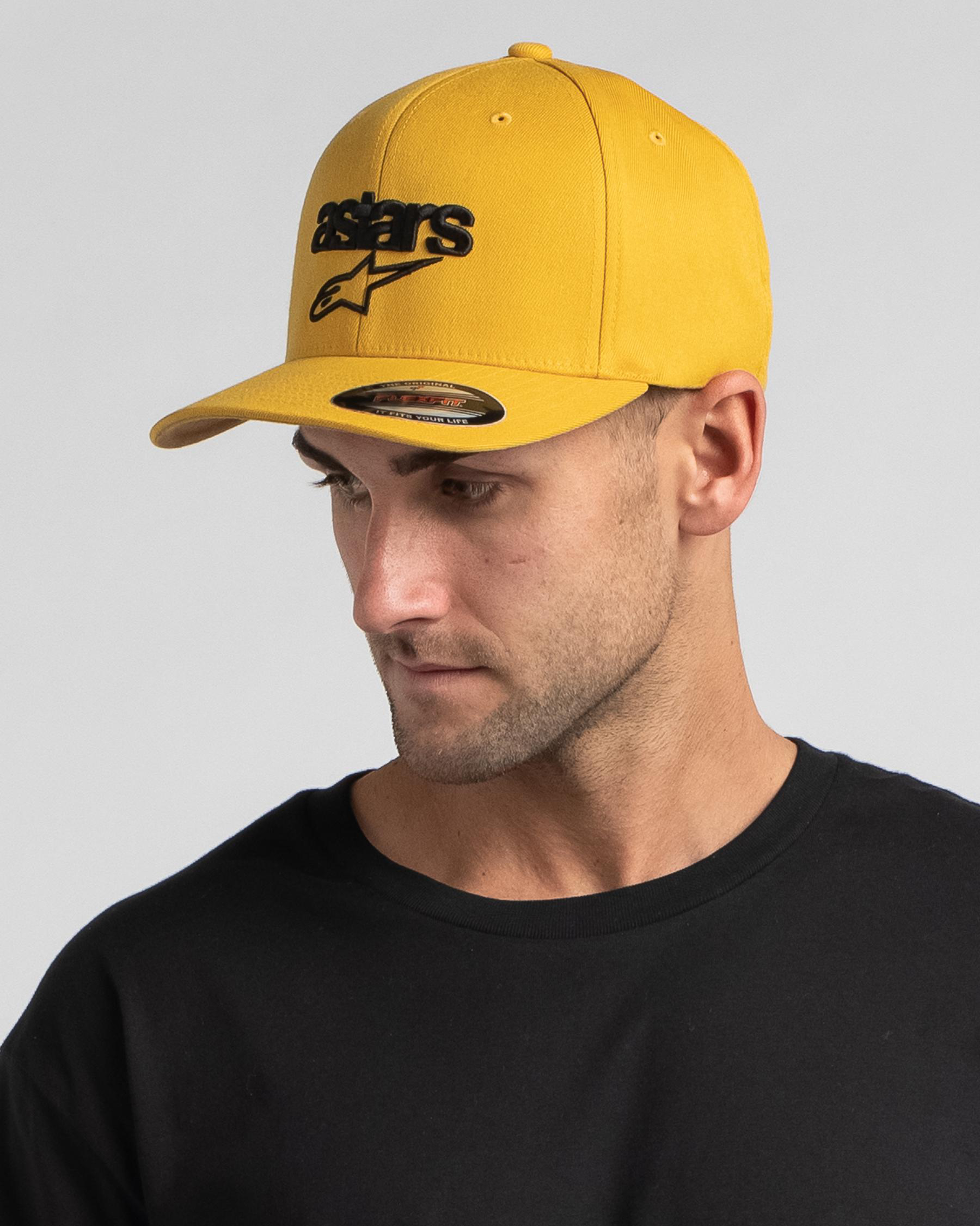 Shop Alpinestars Heritage Blaze Cap In Mustard/black - Fast Shipping ...