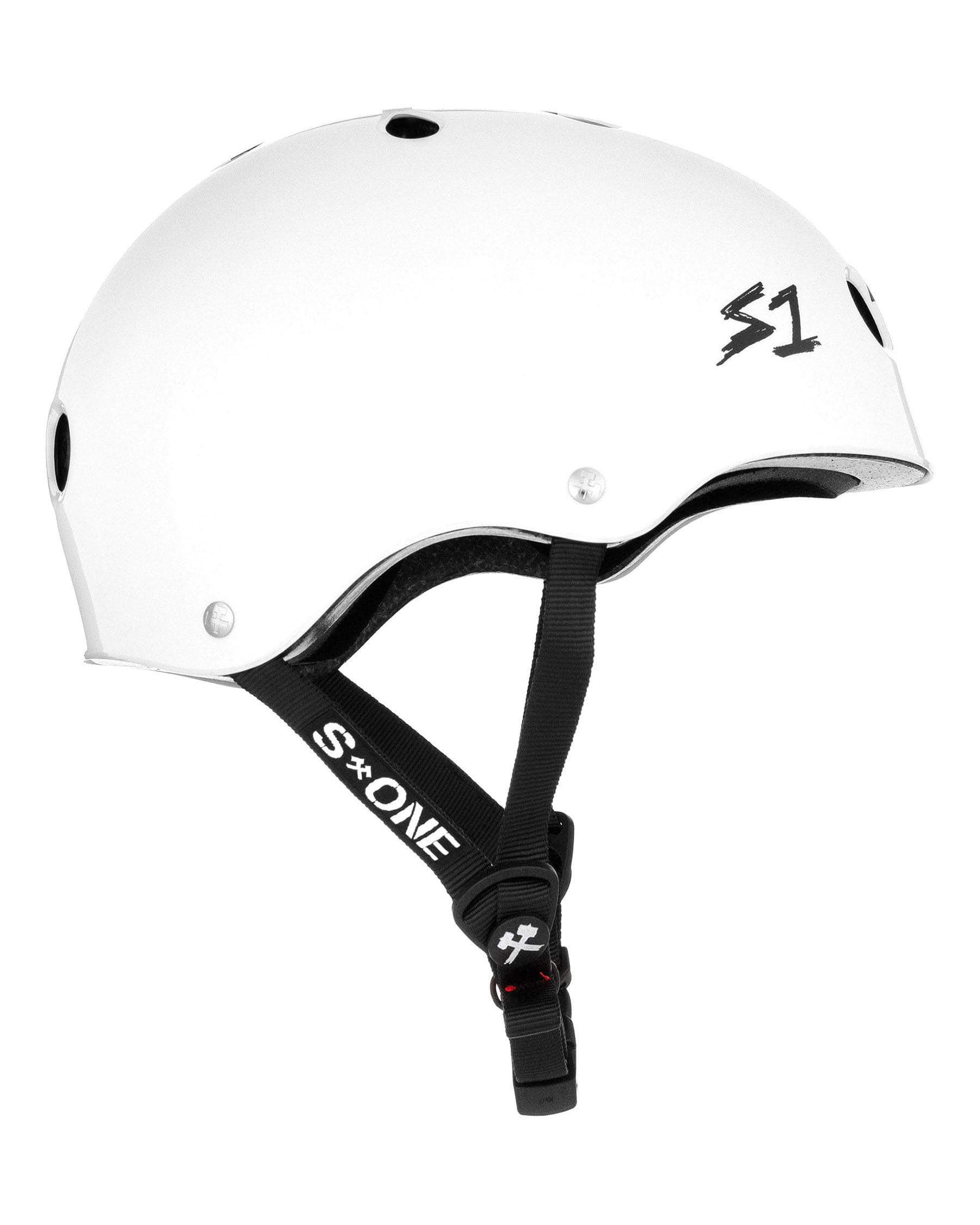 Shop S-one Helmets Lifer Helmet In White Gloss/ Black Checkers - Fast ...