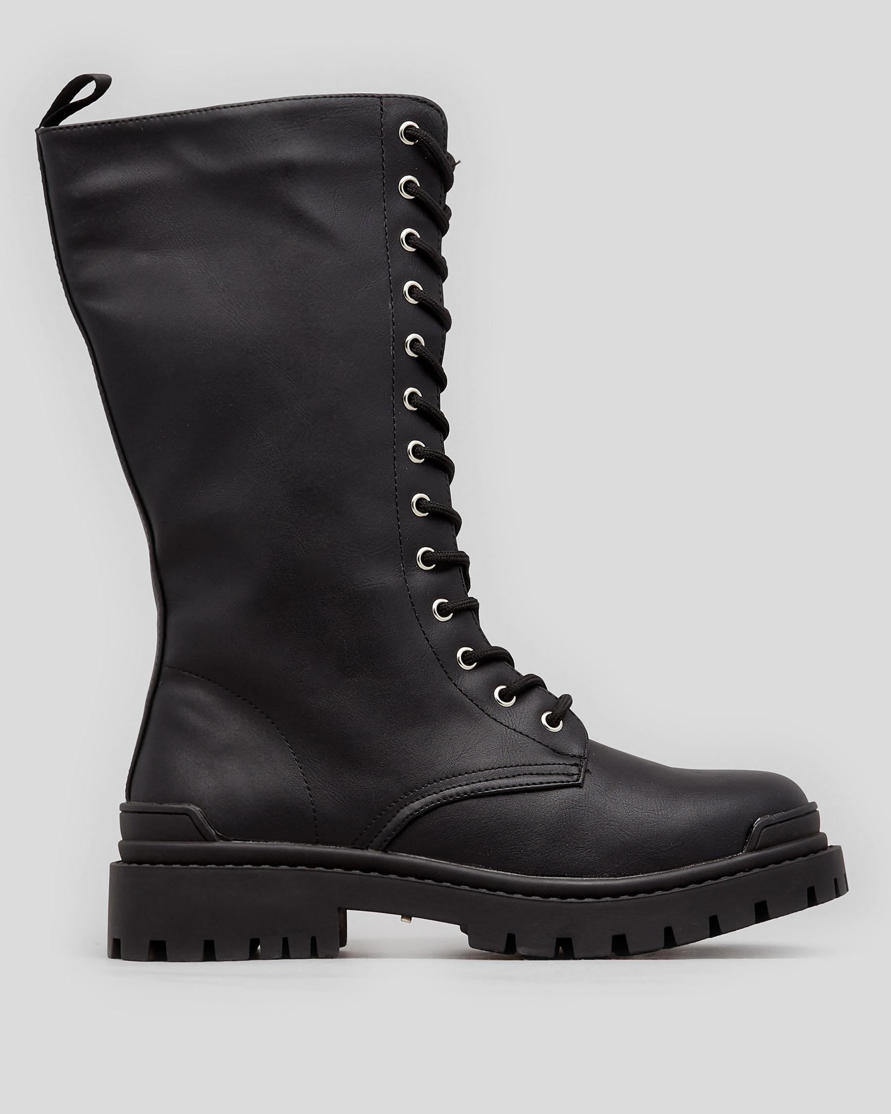 Shop Jonnie Whitlam Boots In Black - Fast Shipping & Easy Returns ...
