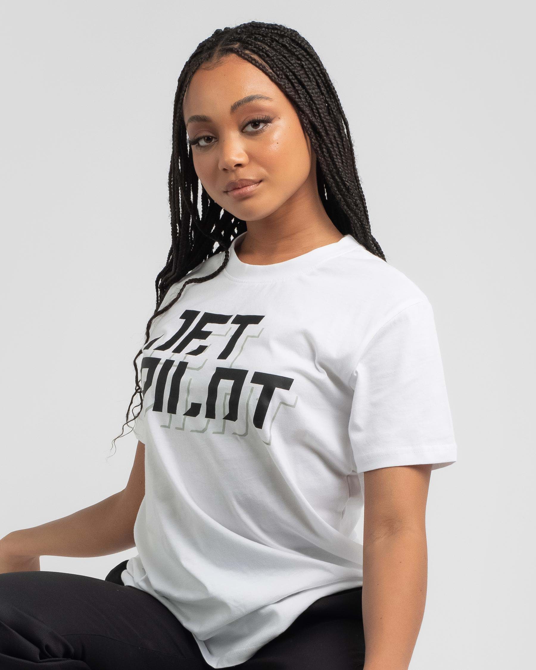 Shop Jetpilot Corp T-Shirt In White - Fast Shipping & Easy Returns ...