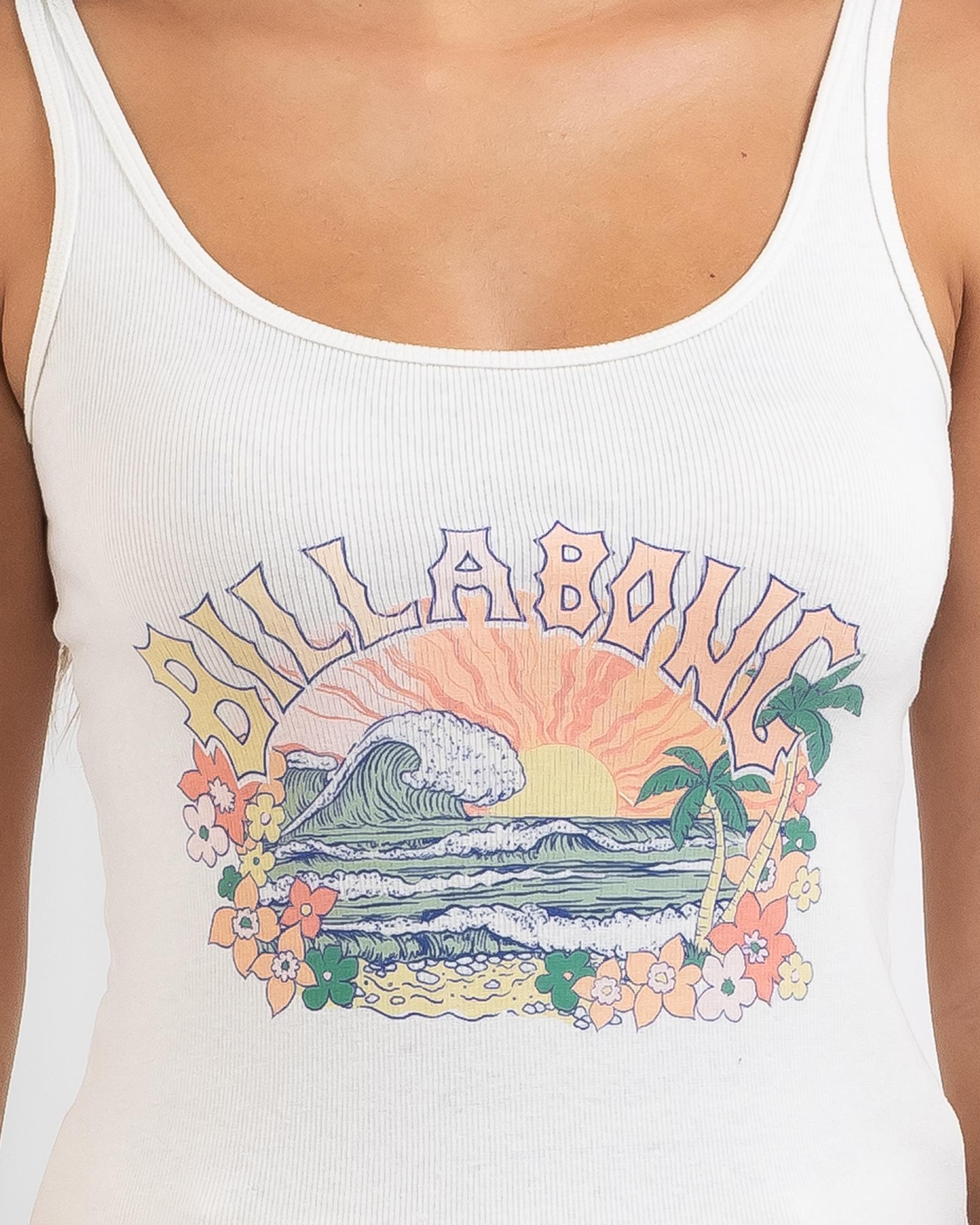 Shop Billabong Always Salty Tank Top In Salt Crystal - Fast Shipping ...