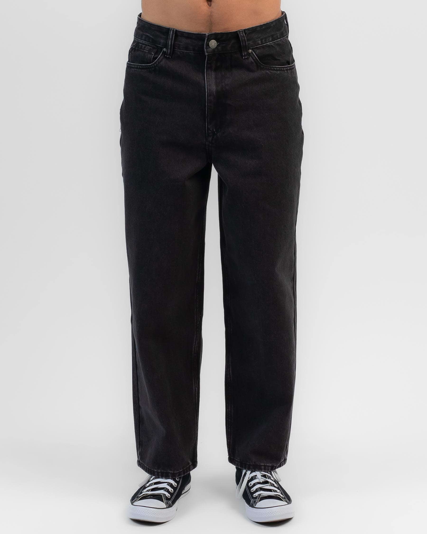 Shop Skylark Baggy Boy Jeans In Washed Black - Fast Shipping & Easy ...