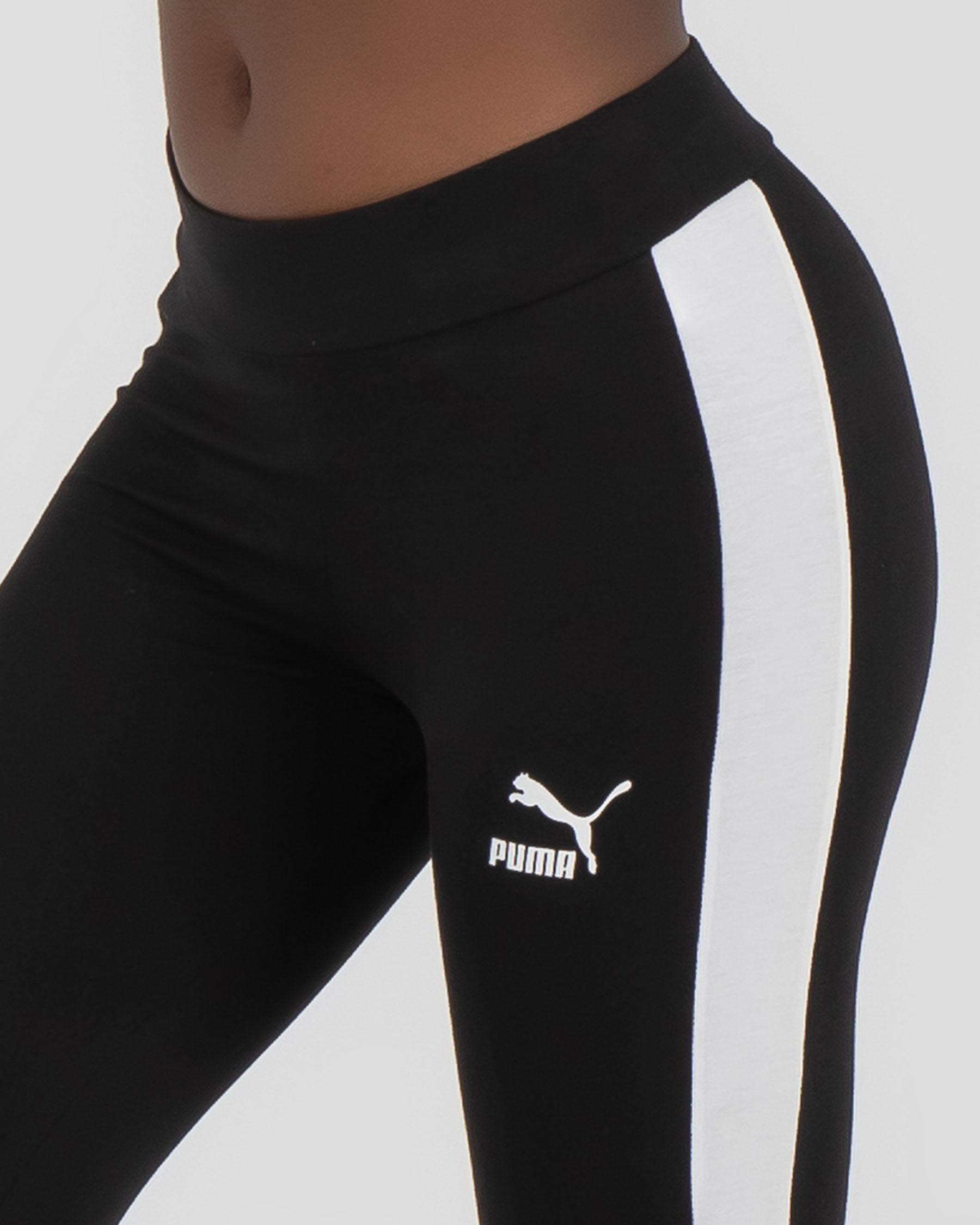 Shop Puma Iconic T7 Leggings In Black/white - Fast Shipping & Easy ...