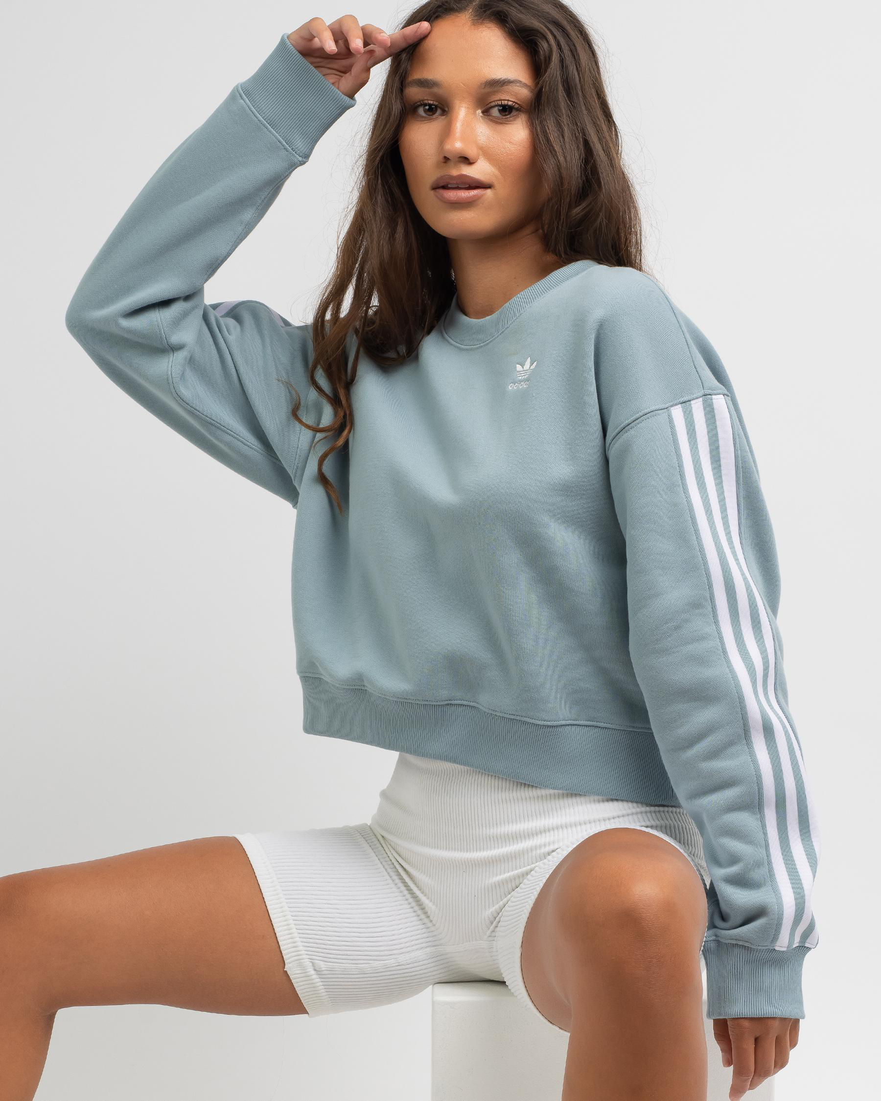 adidas cropped crew neck