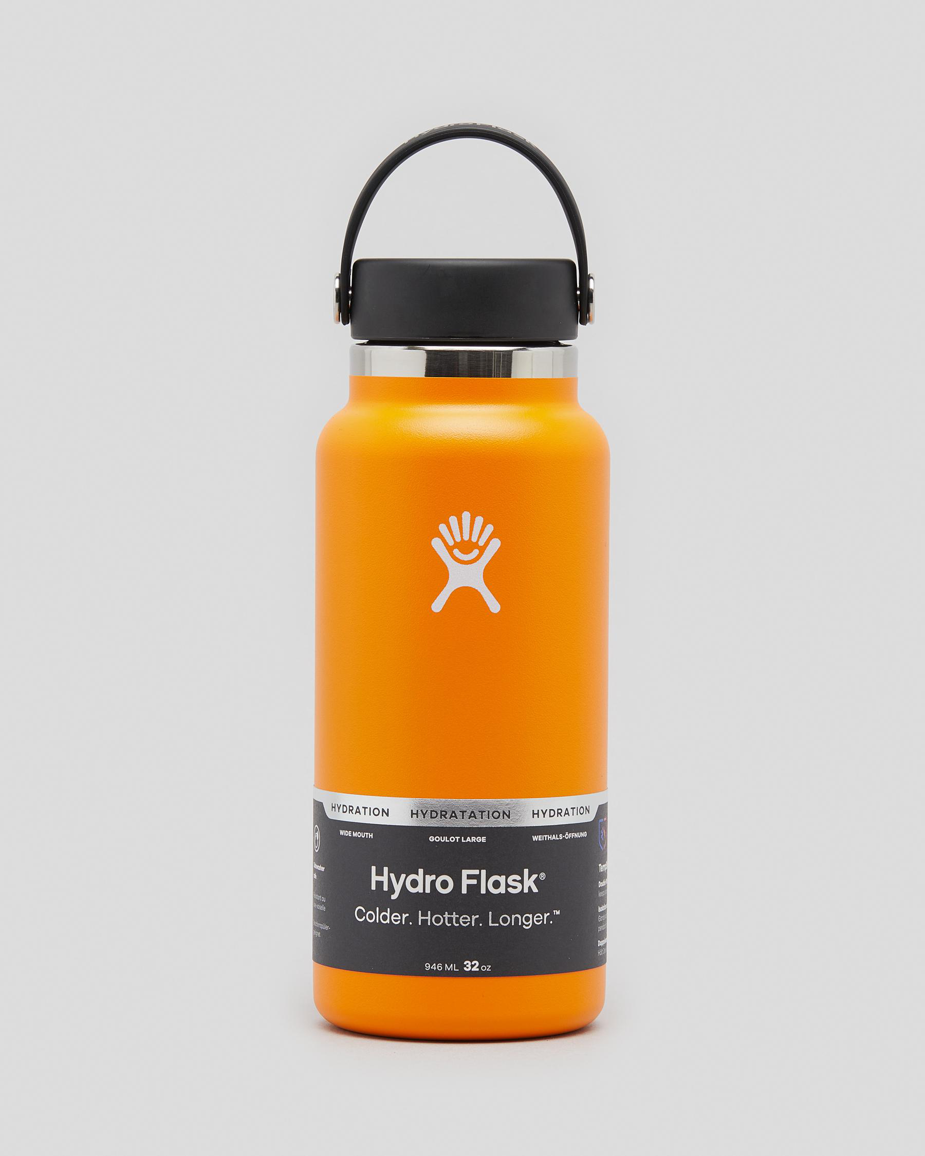 Shop Hydro Flask 32oz Wide Mouth Drink Bottle In Clementine - Fast ...