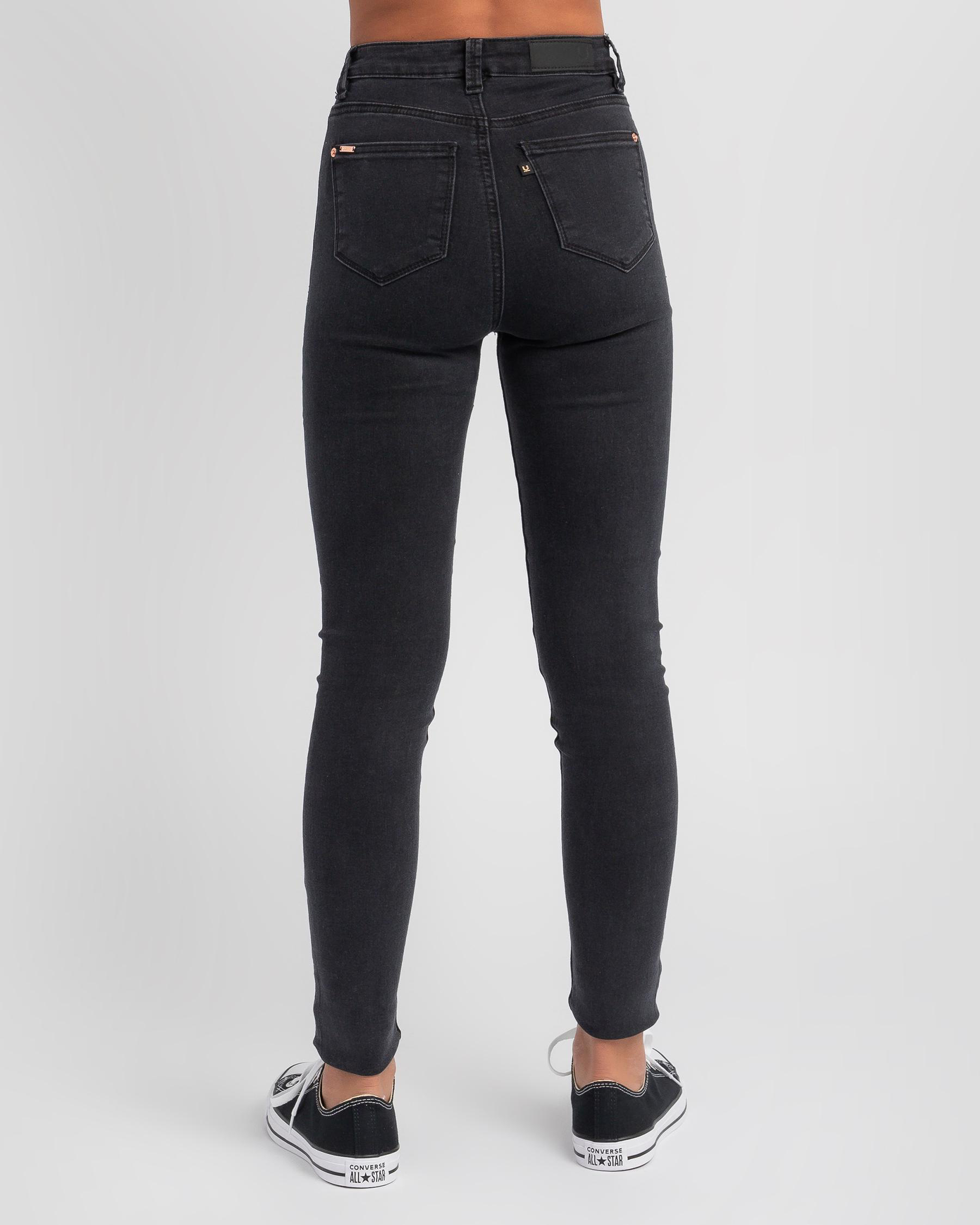 Shop Used Girls' Stafford Jeggings In Faded Washed Black - Fast ...
